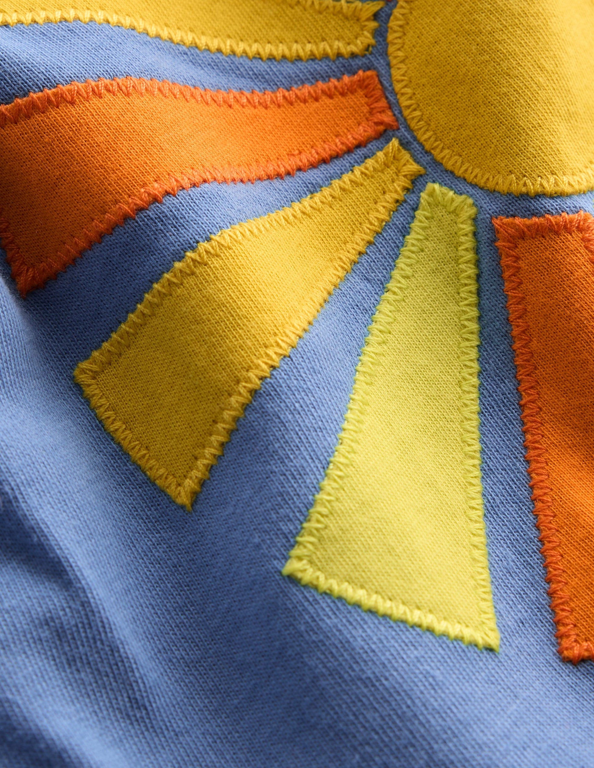 Enola Jerseykleid mit Applikation-Salzblau Sonnenstrahlen-4