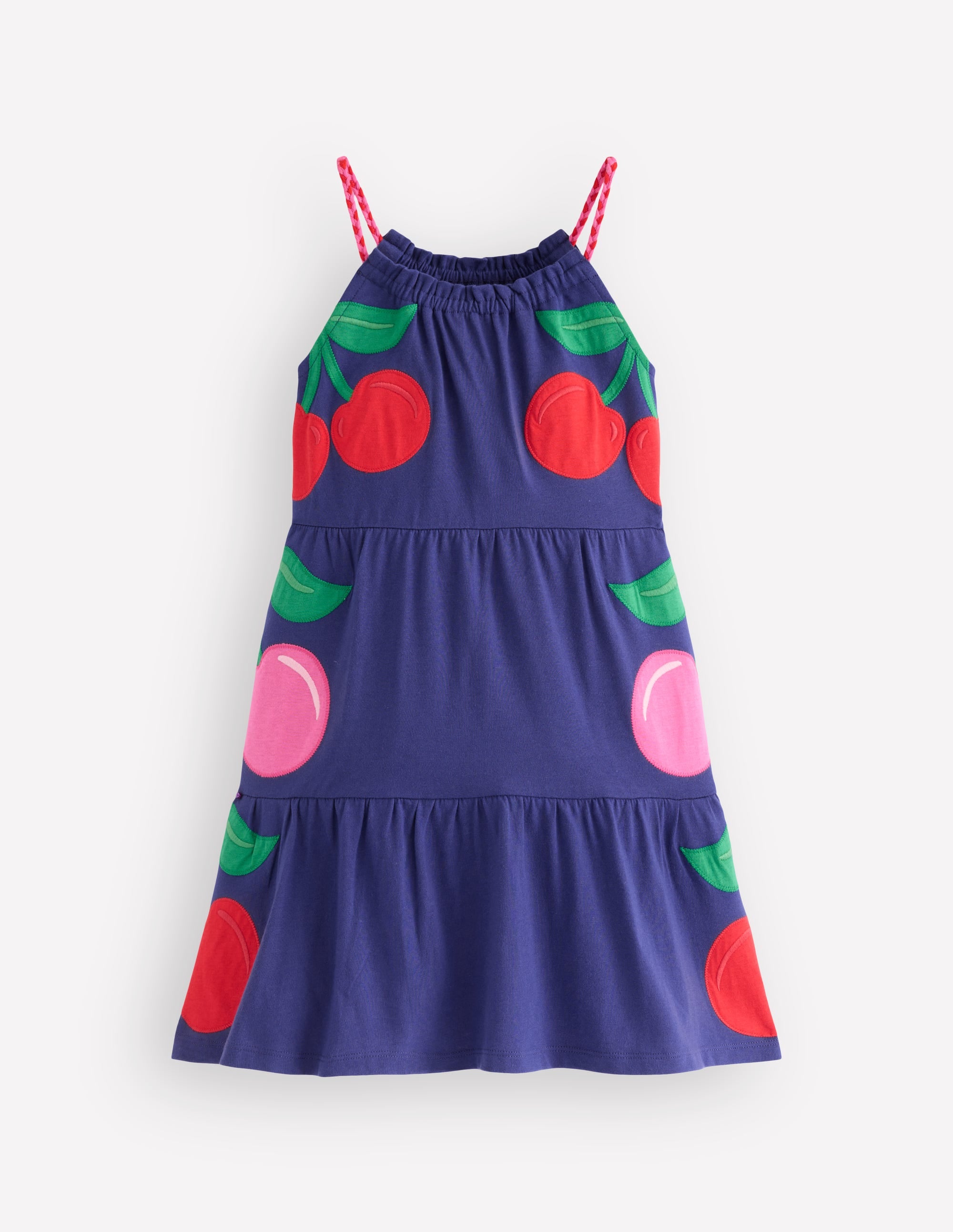 Enola Jerseykleid mit Applikation-Steuerbordblau Riesenkirschen - Image 2