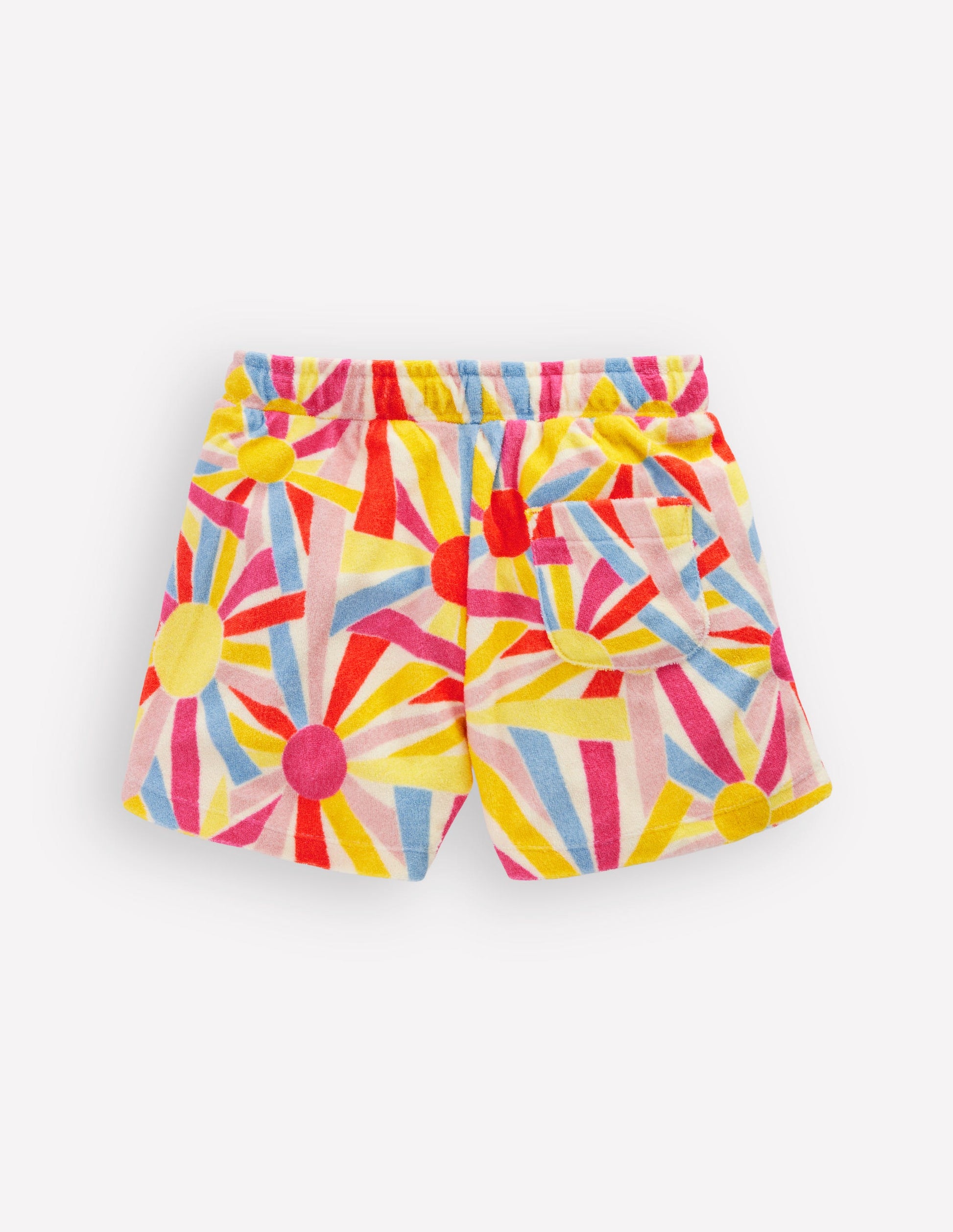 Frottee-Shorts mit aufgesetzten Taschen-Sanftes Naturweiß Sonnen-3