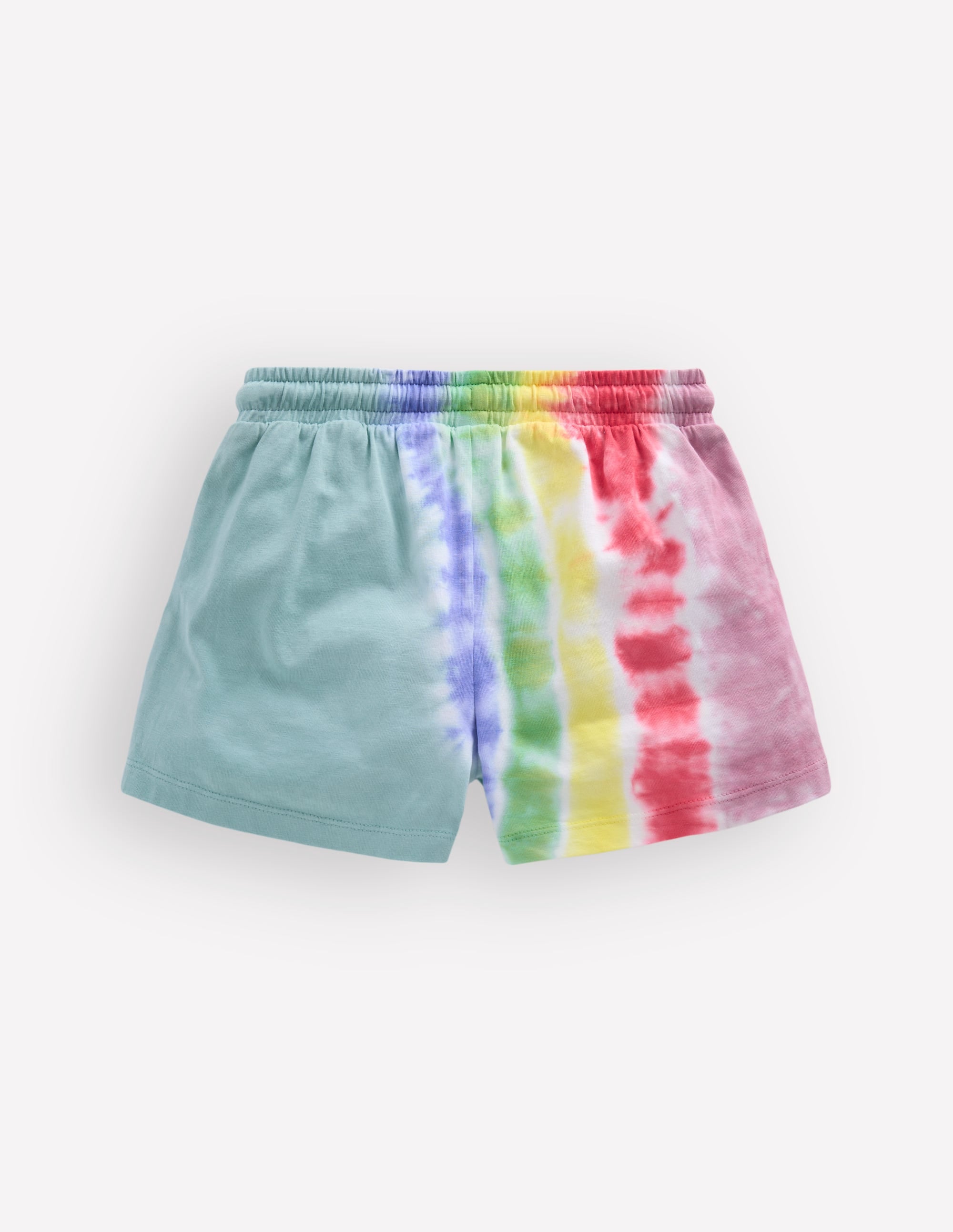 Shorts mit Batikmuster und Logo-Morgenblau Regenbogen - Image 2