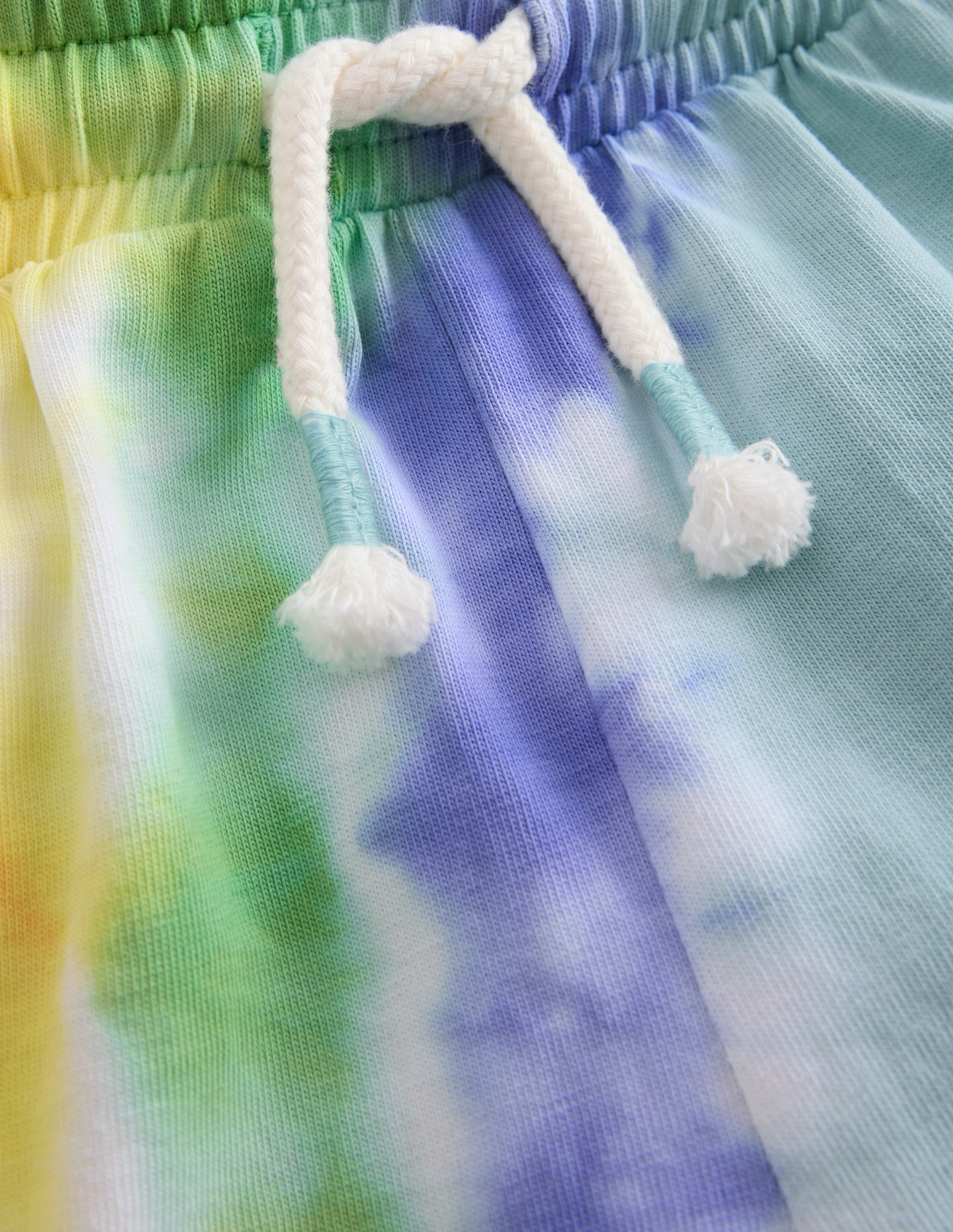 Shorts mit Batikmuster und Logo-Morgenblau Regenbogen - Image 3