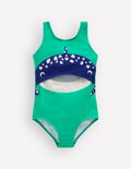 Maillot de bain fun à découpe-Baleine