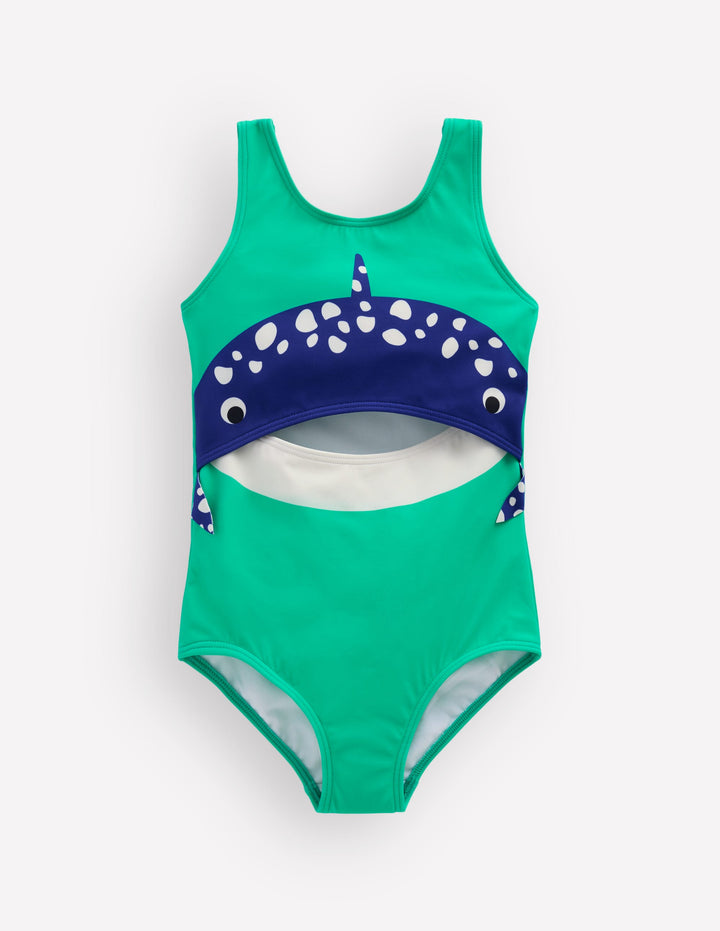 Origineller Badeanzug mit Cut-Outs-Wal