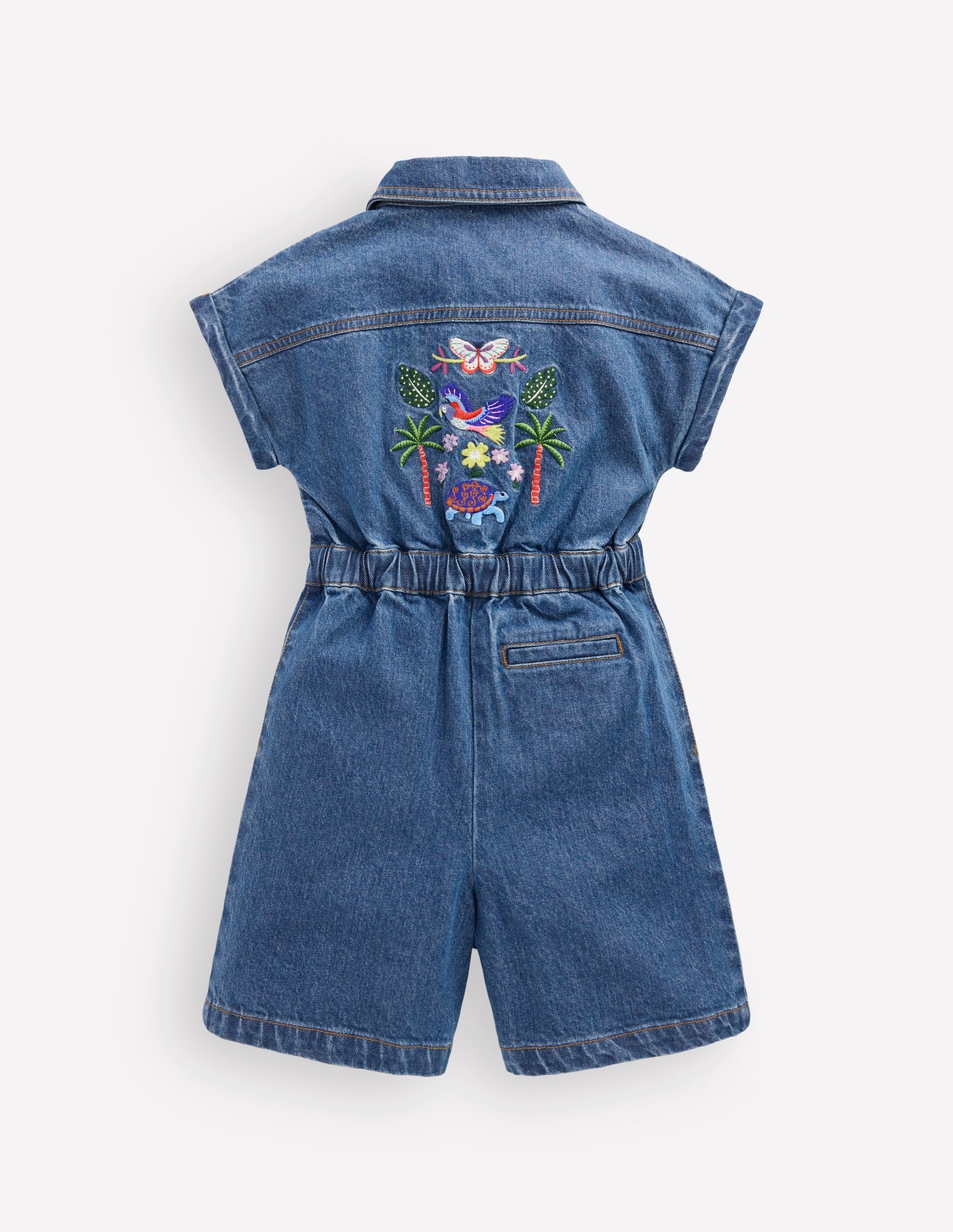 Bestickter Spielanzug-Medium Vintage Denim Bestickt - Image 2