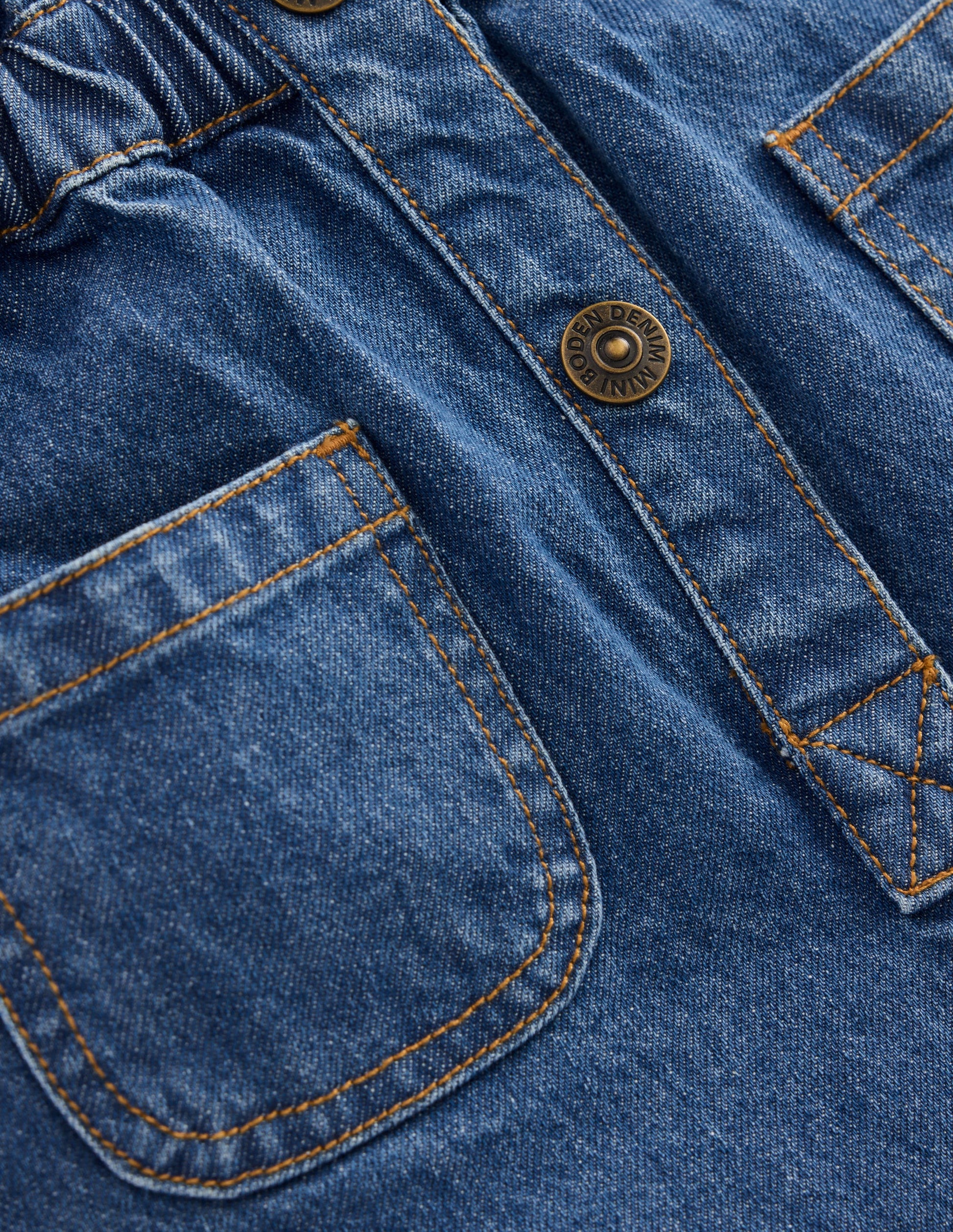 Bestickter Spielanzug-Medium Vintage Denim Bestickt-3