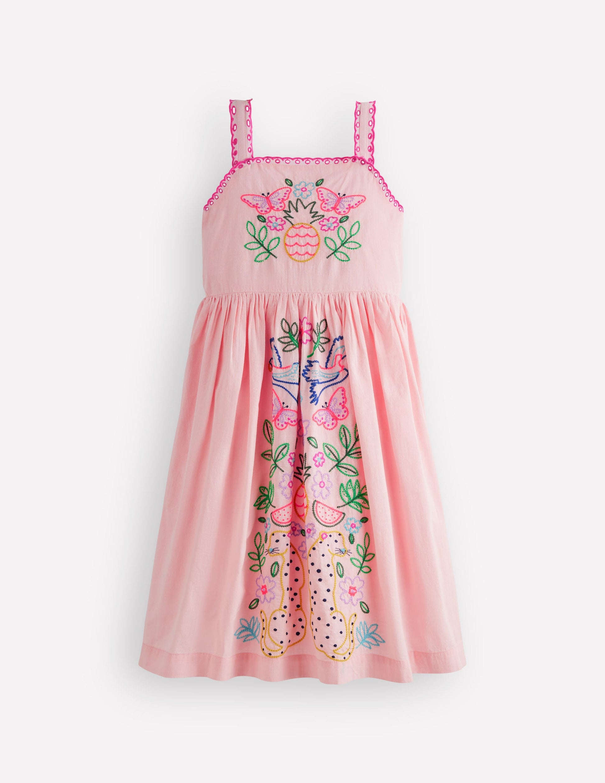 Sommerkleid mit Logo-Kreiderosa-1