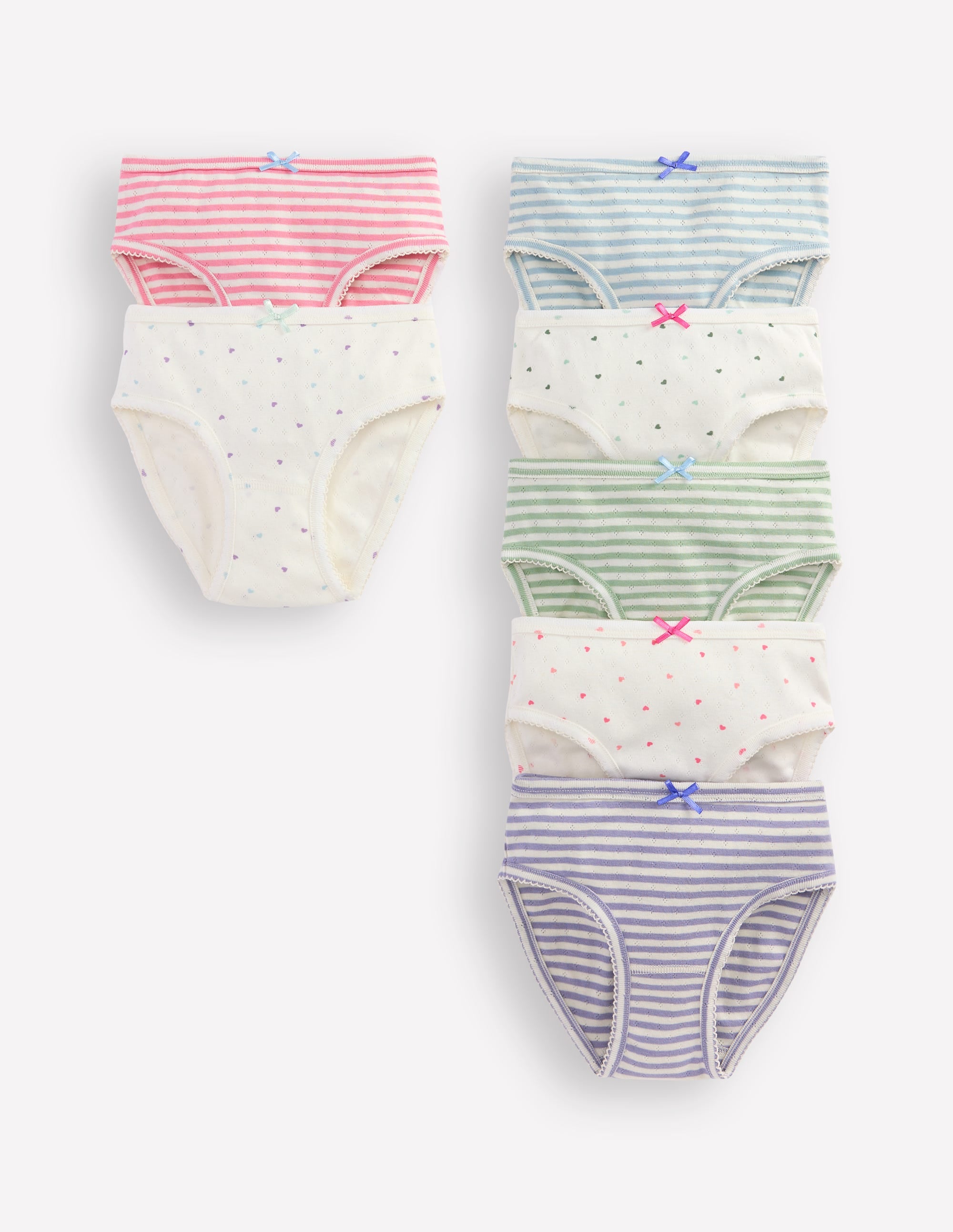 Pointelle-Unterhosen im 7er-Pack-Herzen - Image 1