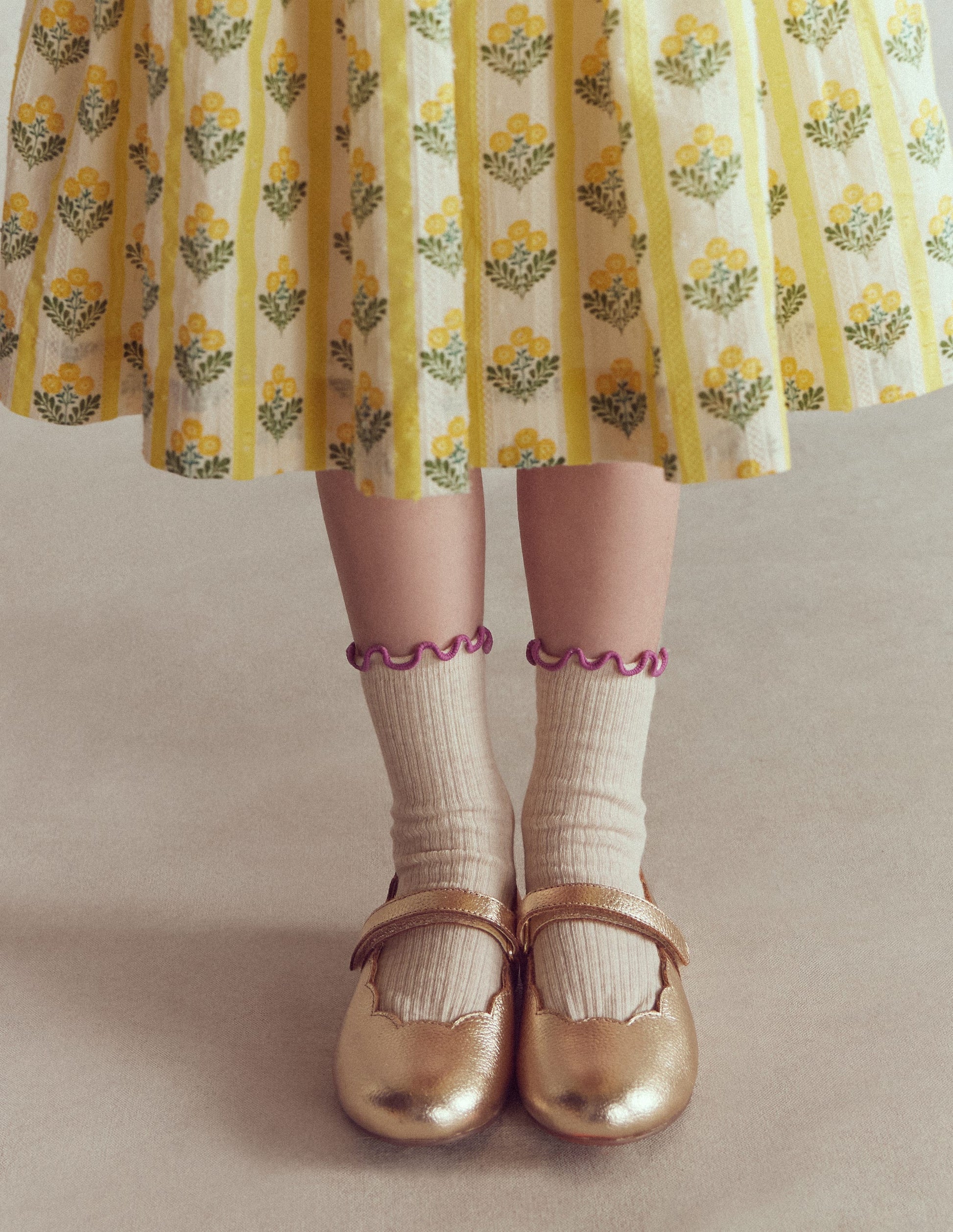 Scallop Mary Janes-Gold-1