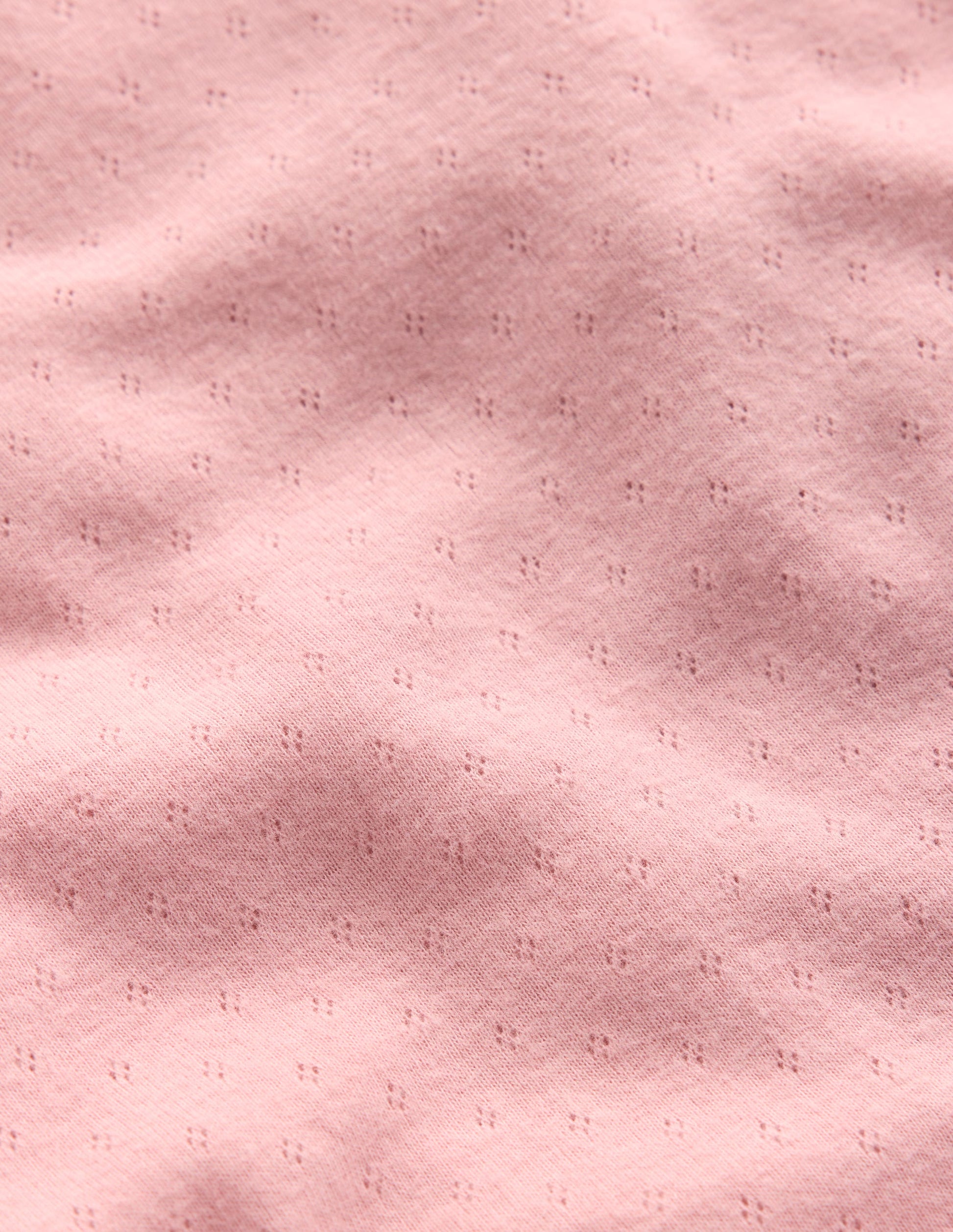 Langärmeliges Oberteil mit Pointelle-Muster-ROSA-3