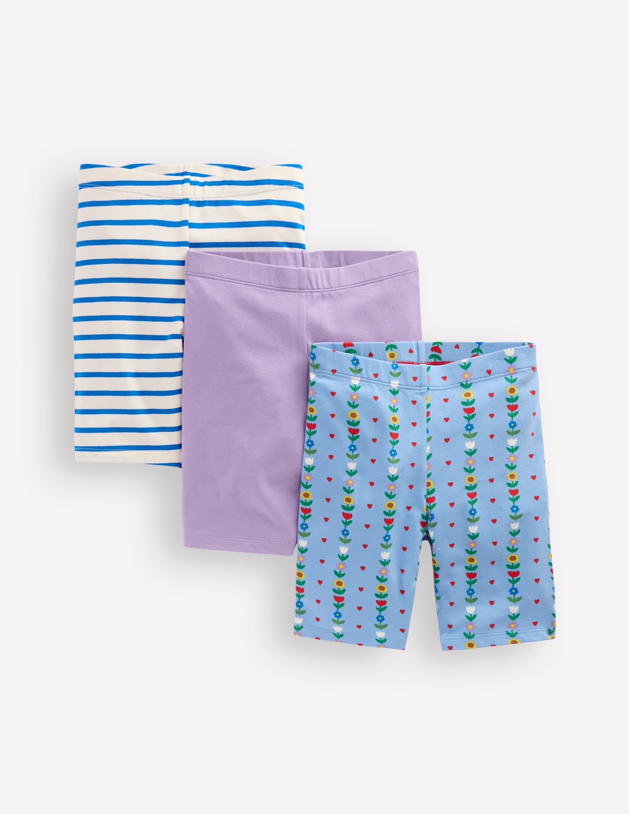 Radlerhosen im 3er-Pack-Gletscherblau Sonnenblumengarten - Image 1