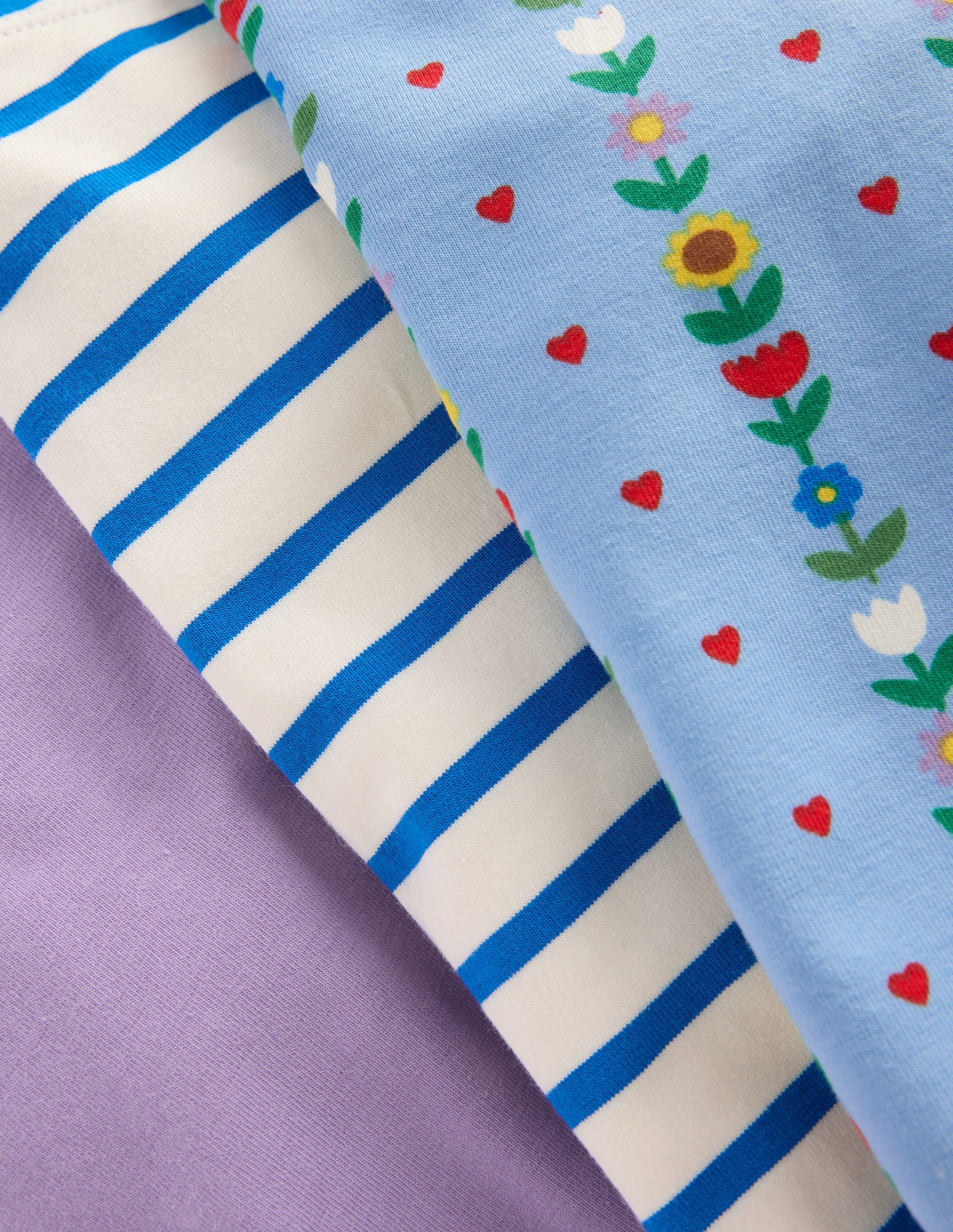 Radlerhosen im 3er-Pack-Gletscherblau Sonnenblumengarten-2