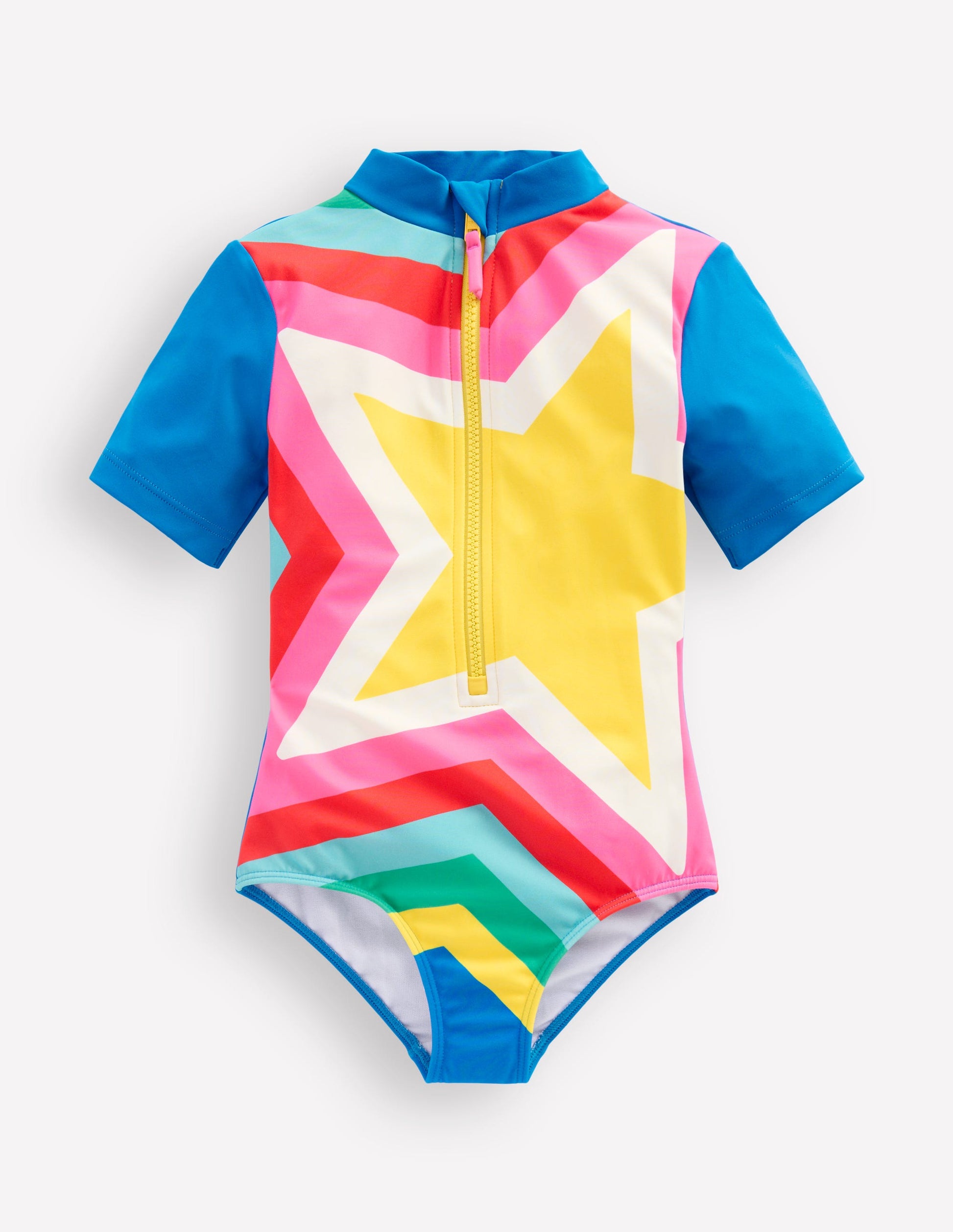 Maillot de bain à manches courtes-Étoile multi-1