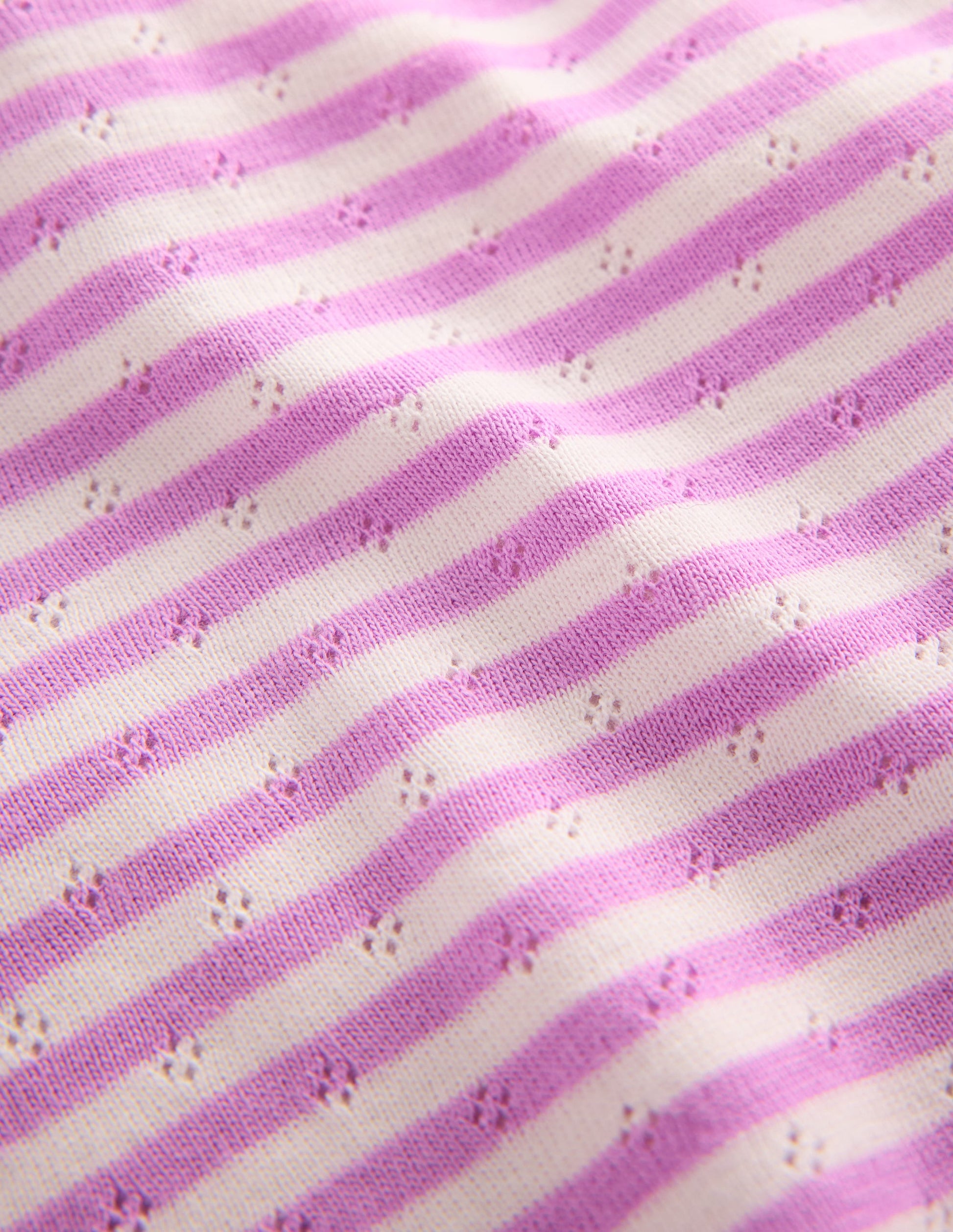 Short Sleeve Pointelle Top-Sugared-3