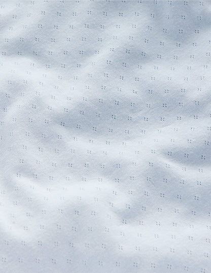 Kurzärmliges Pointelle-Oberteil-Blau-3