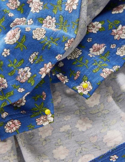 Plissierter Jersey-Skort-Blauhäher Gartenblume-5