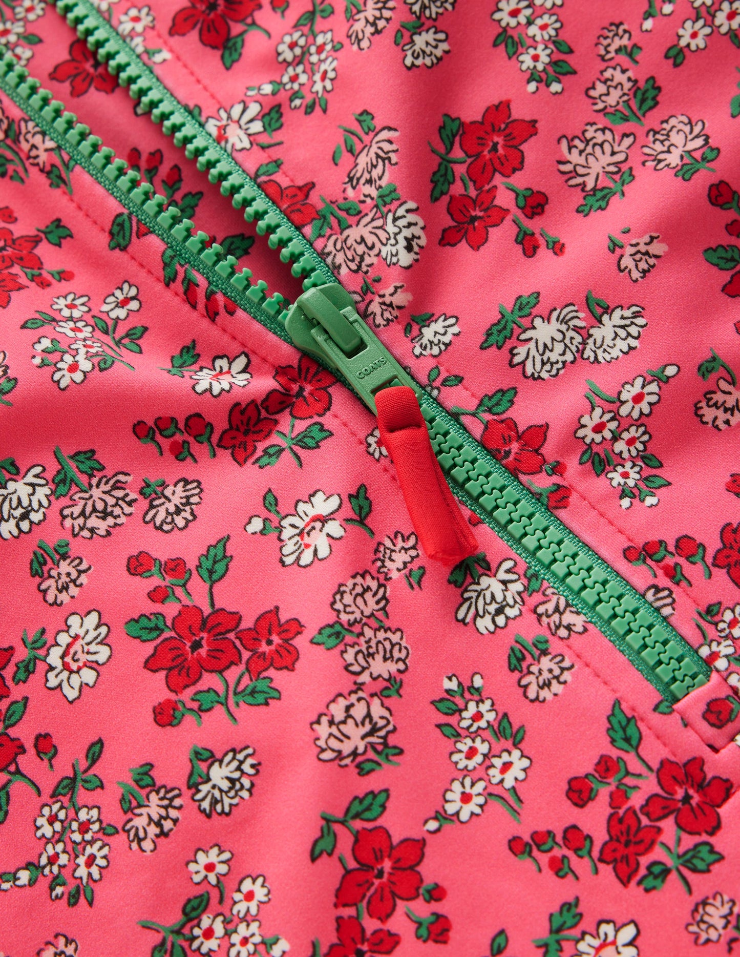 Maillot de bain à manches longues-Motif Meadow Floral rose saumon