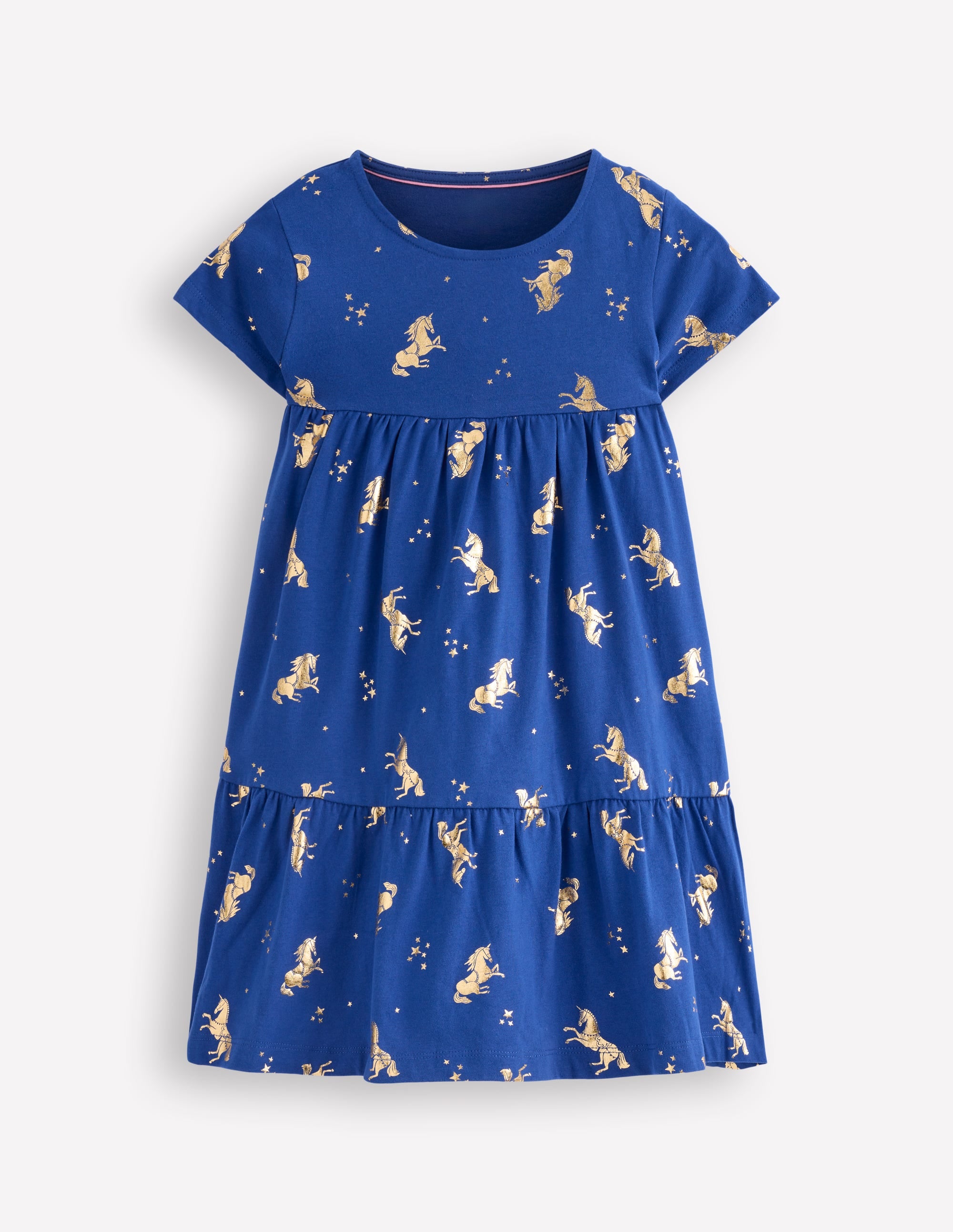 Ariel Jerseykleid zum Herumwirbeln-Saphirblau Einhörner - Image 1