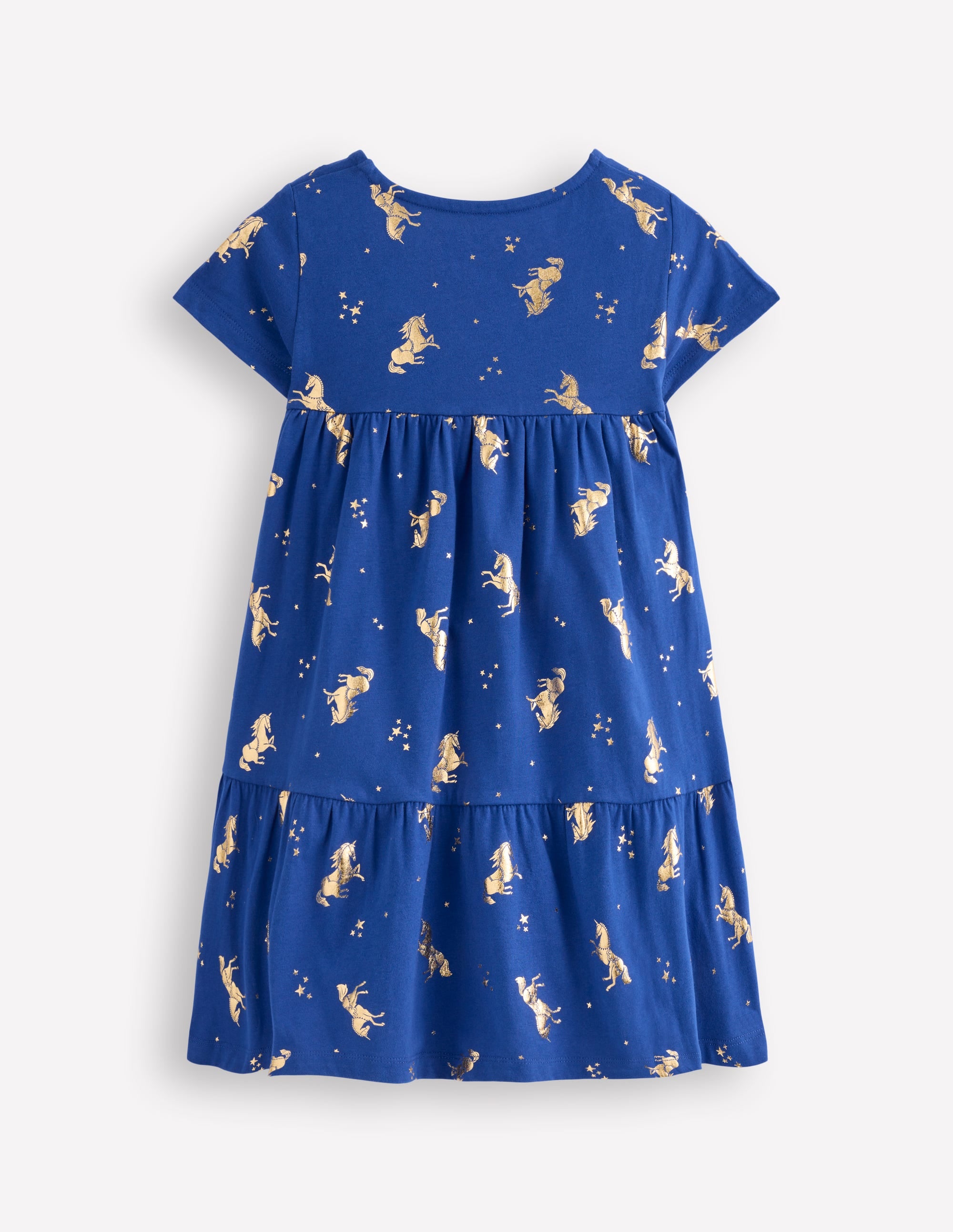 Ariel Jerseykleid zum Herumwirbeln-Saphirblau Einhörner - Image 2