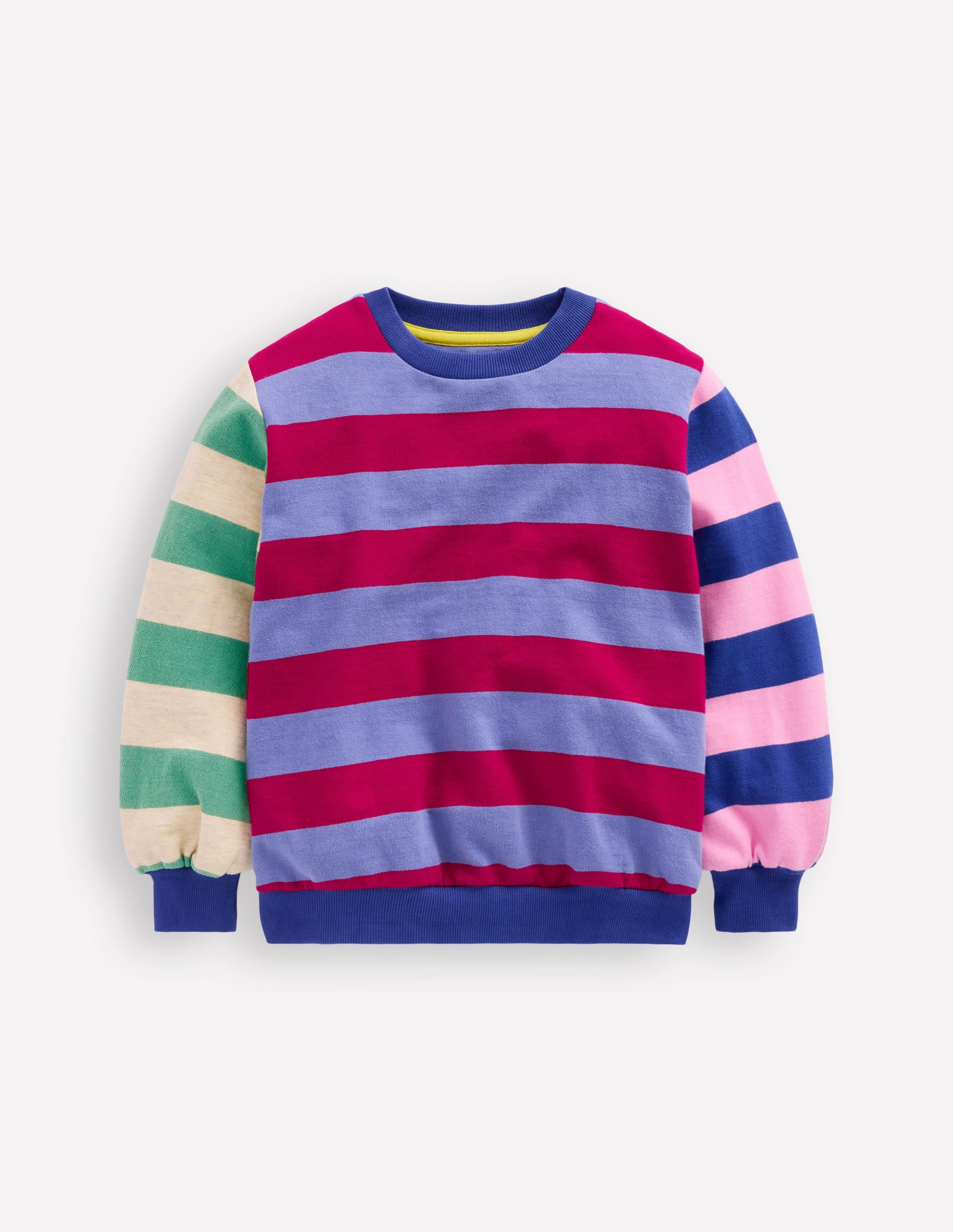 Bedrucktes Sweatshirt-Bunt Kuddelmuddel-Streifen - Image 1
