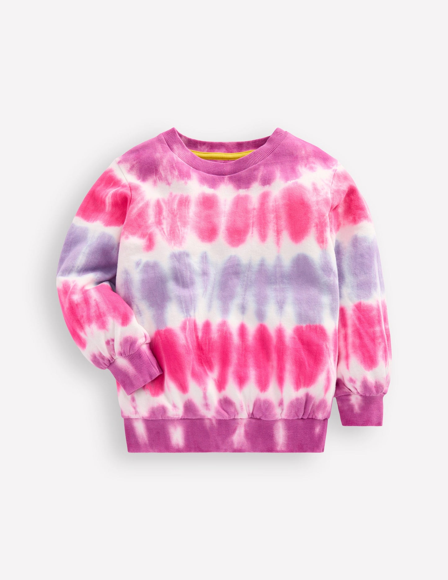 Bedrucktes Sweatshirt-Rosa, Batikmuster