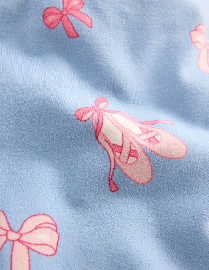 Legging fun-Chaussons de danse bleu pâle-3