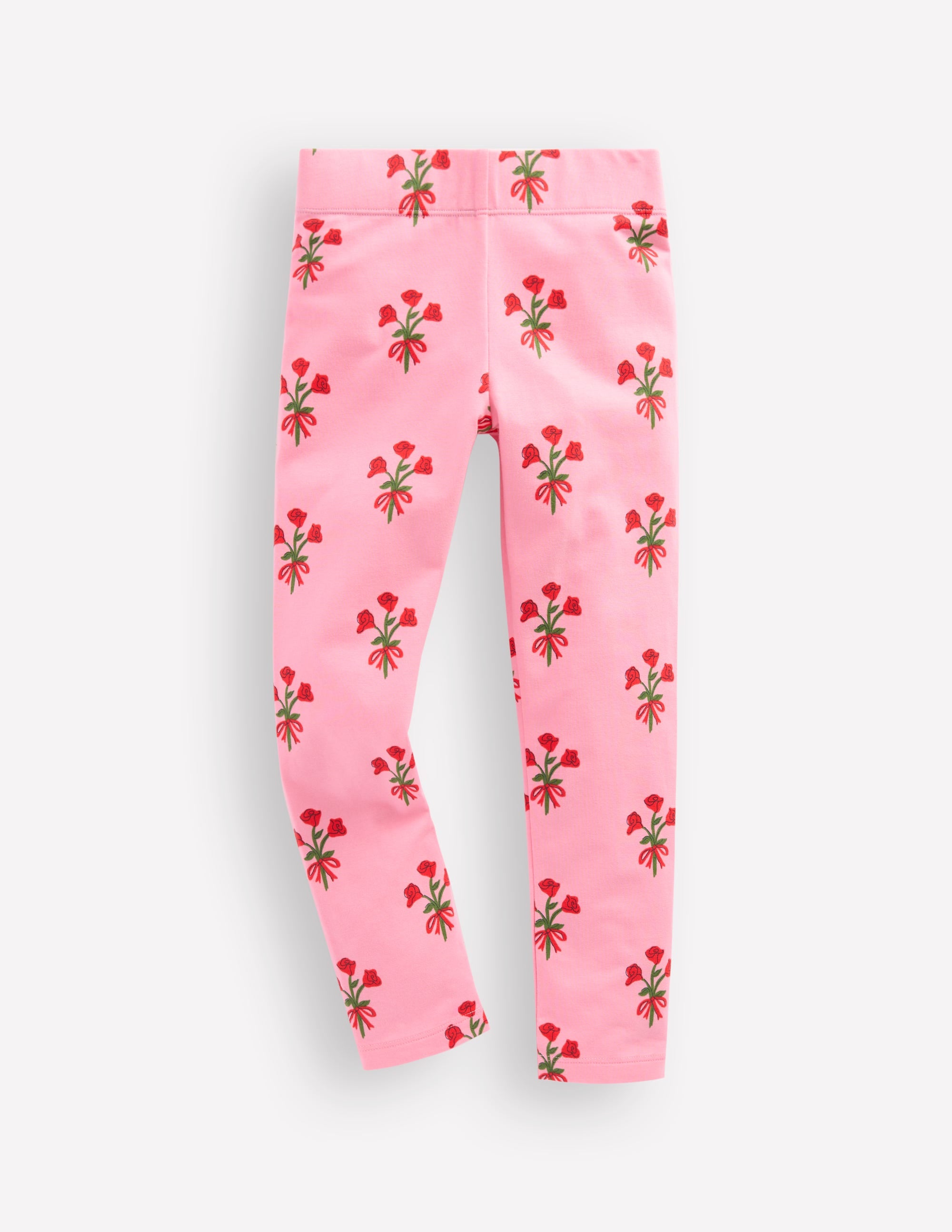 Lustige Leggings-Kaugummirosa Kleiner Blumenstrauß - Image 1