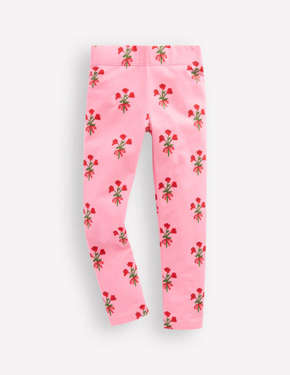 Legging fun-Motif Posy rose chewing-gum-1