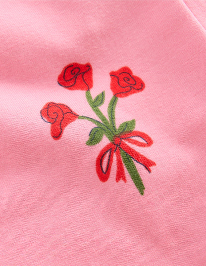 Legging fun-Motif Posy rose chewing-gum-3