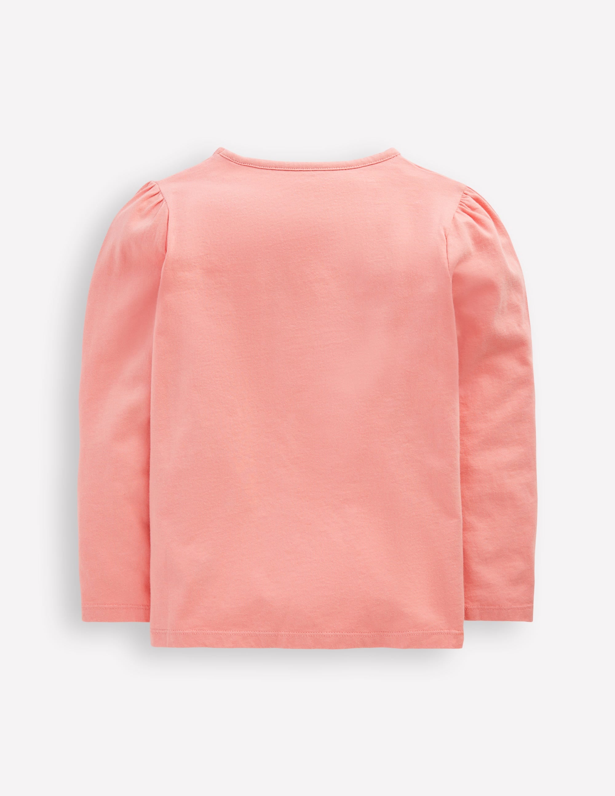 Langarmshirt mit Puffärmeln und Applikation-Rosa, Häschen - Image 2