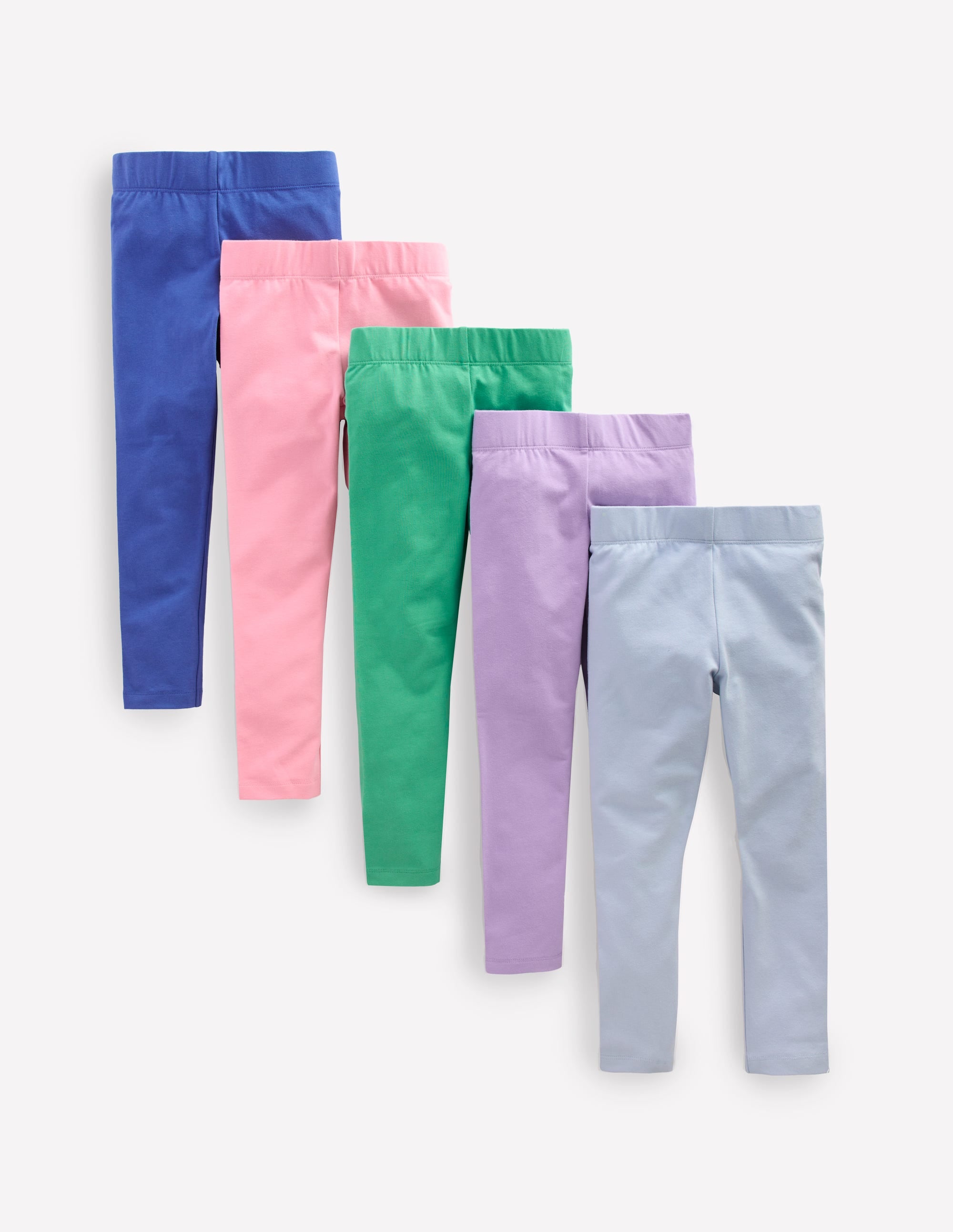 Leggings im 5er-Pack-Naturweiß/Navy, Regenbogenwelle - Image 1
