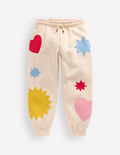 Bas de jogging cosy imprimé-Formes appliquées