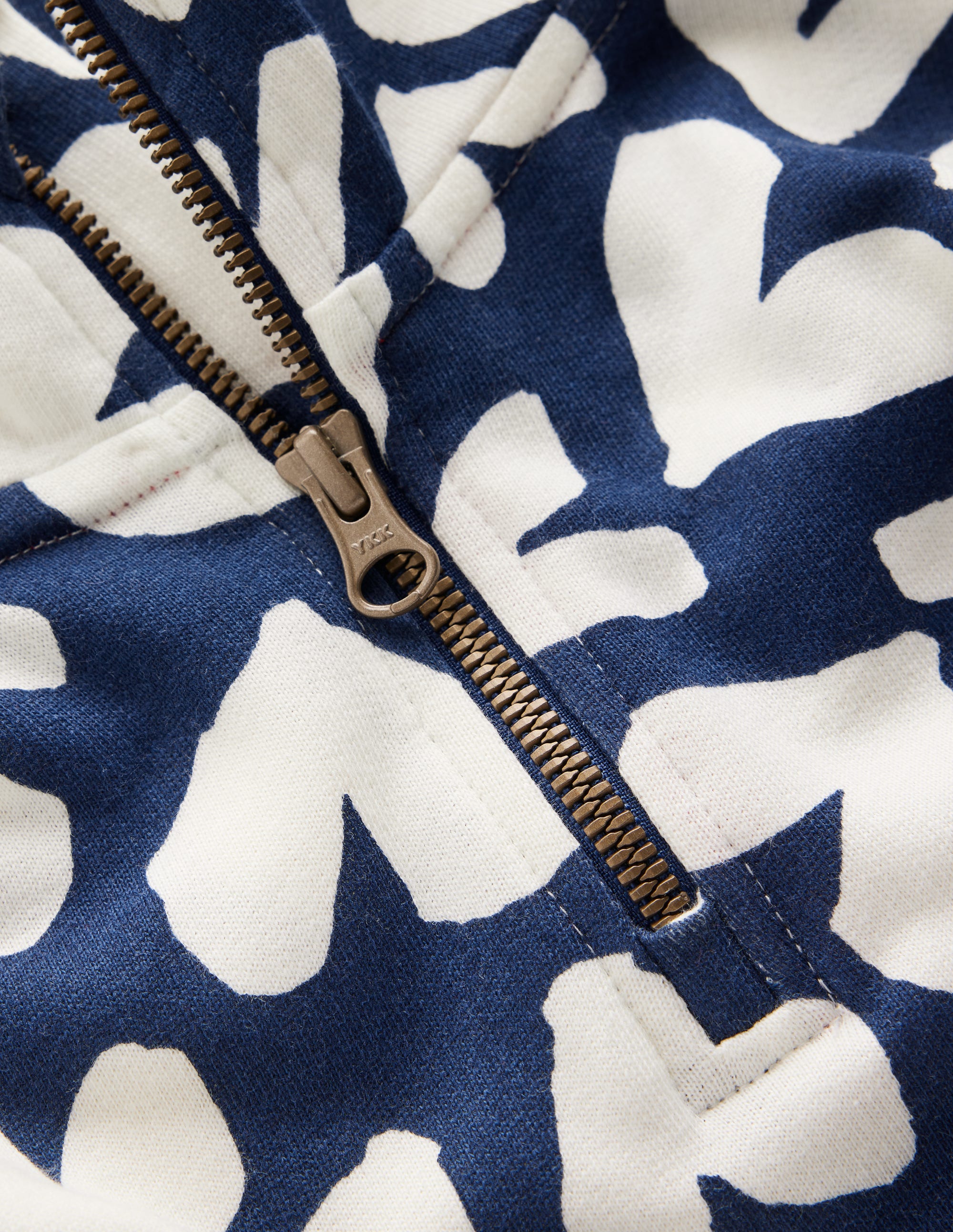 Half Zip Sweat Dress-College Navy Collage Hearts - Image 3