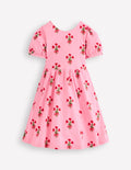 Ballerina Jersey Dress-Bubblegum Pink Posy