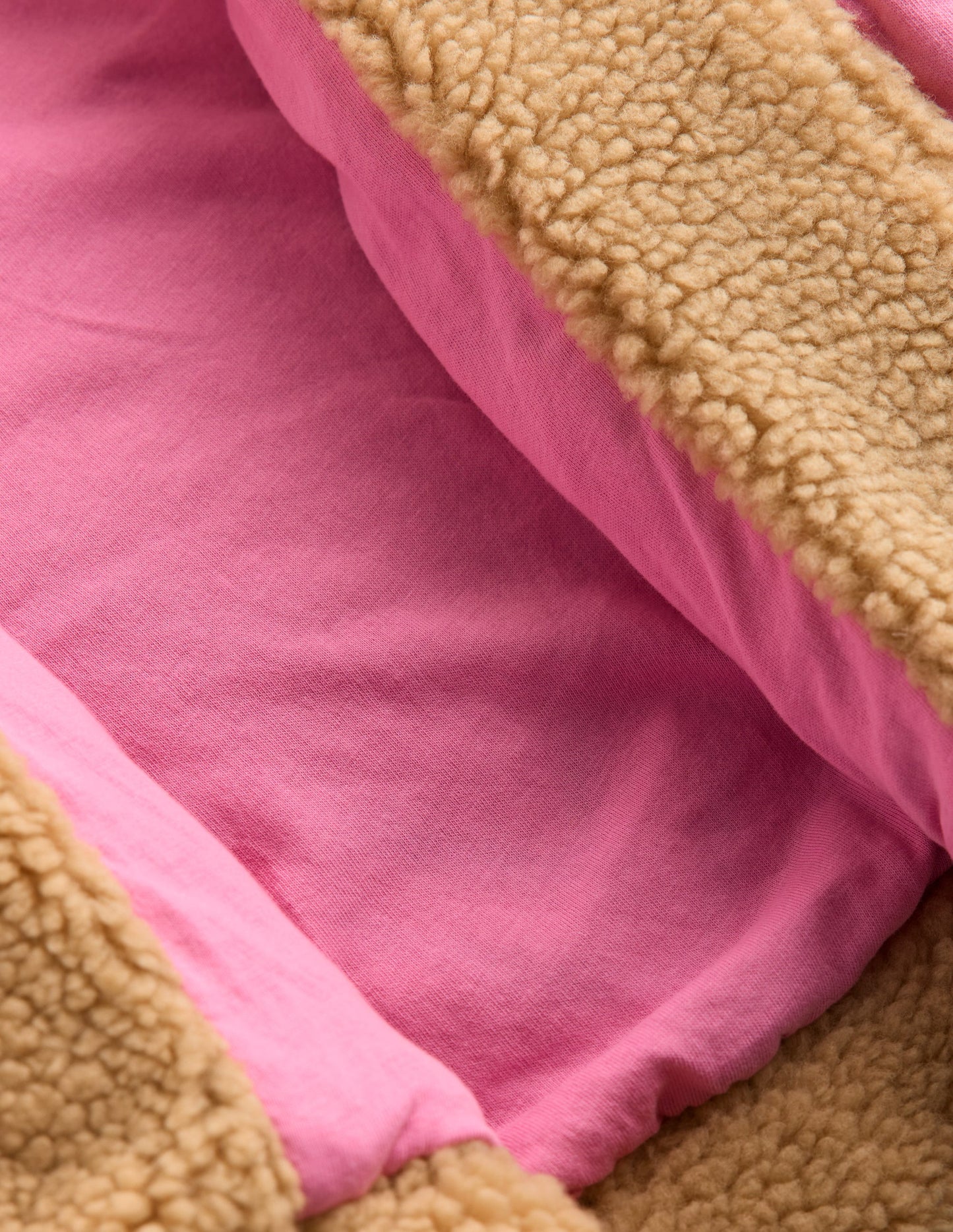 Sweat zippé décontracté en borg-Borg à appliqué Love