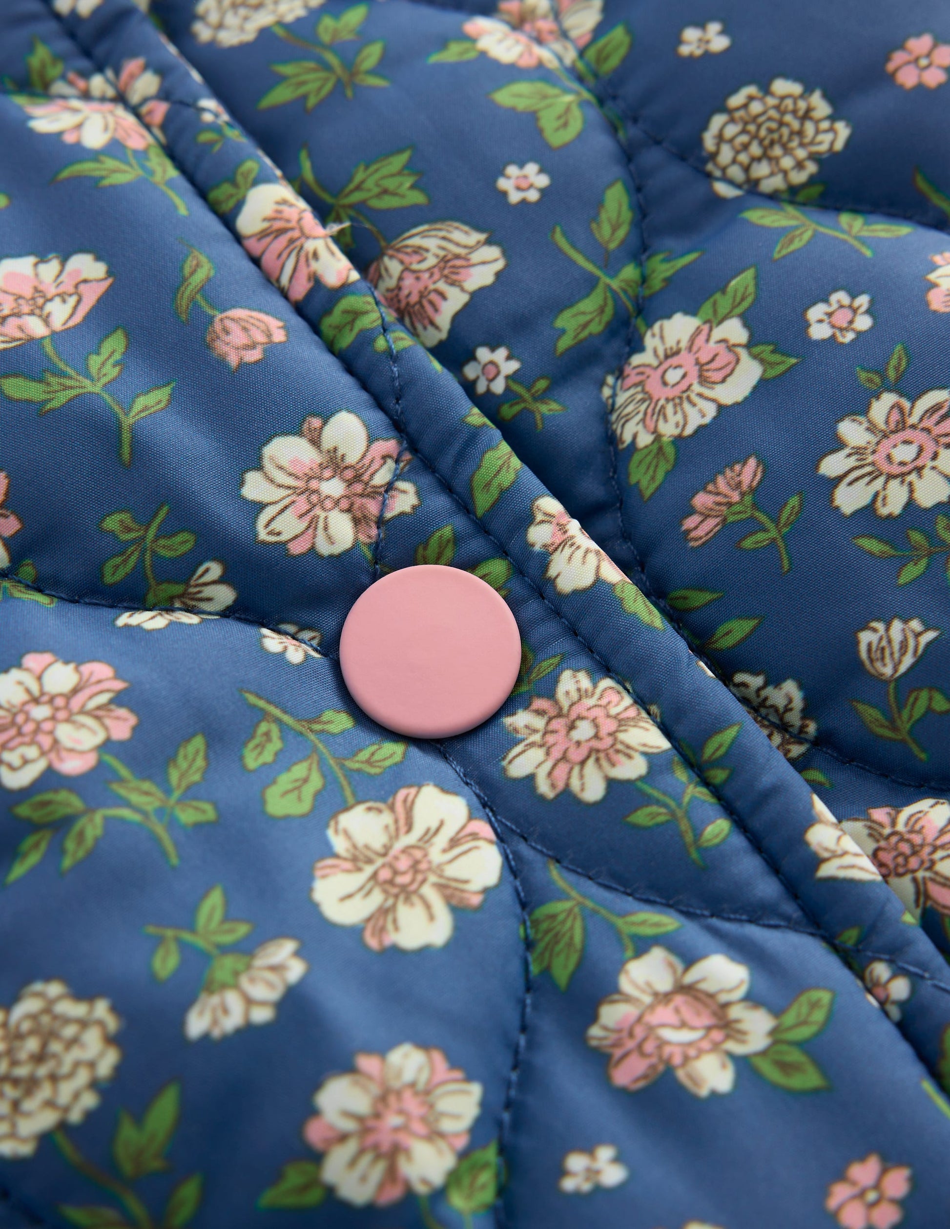 Veste bomber fun-Motif floral bleu borg-7