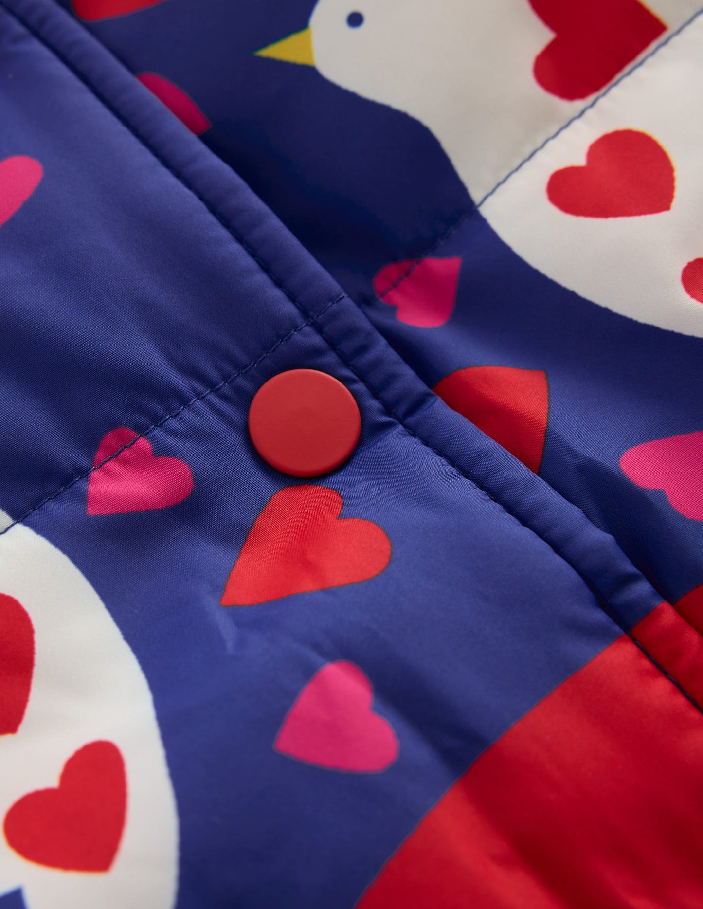 Veste bomber fun-Imprimé arc-en-ciel placé bleu marine