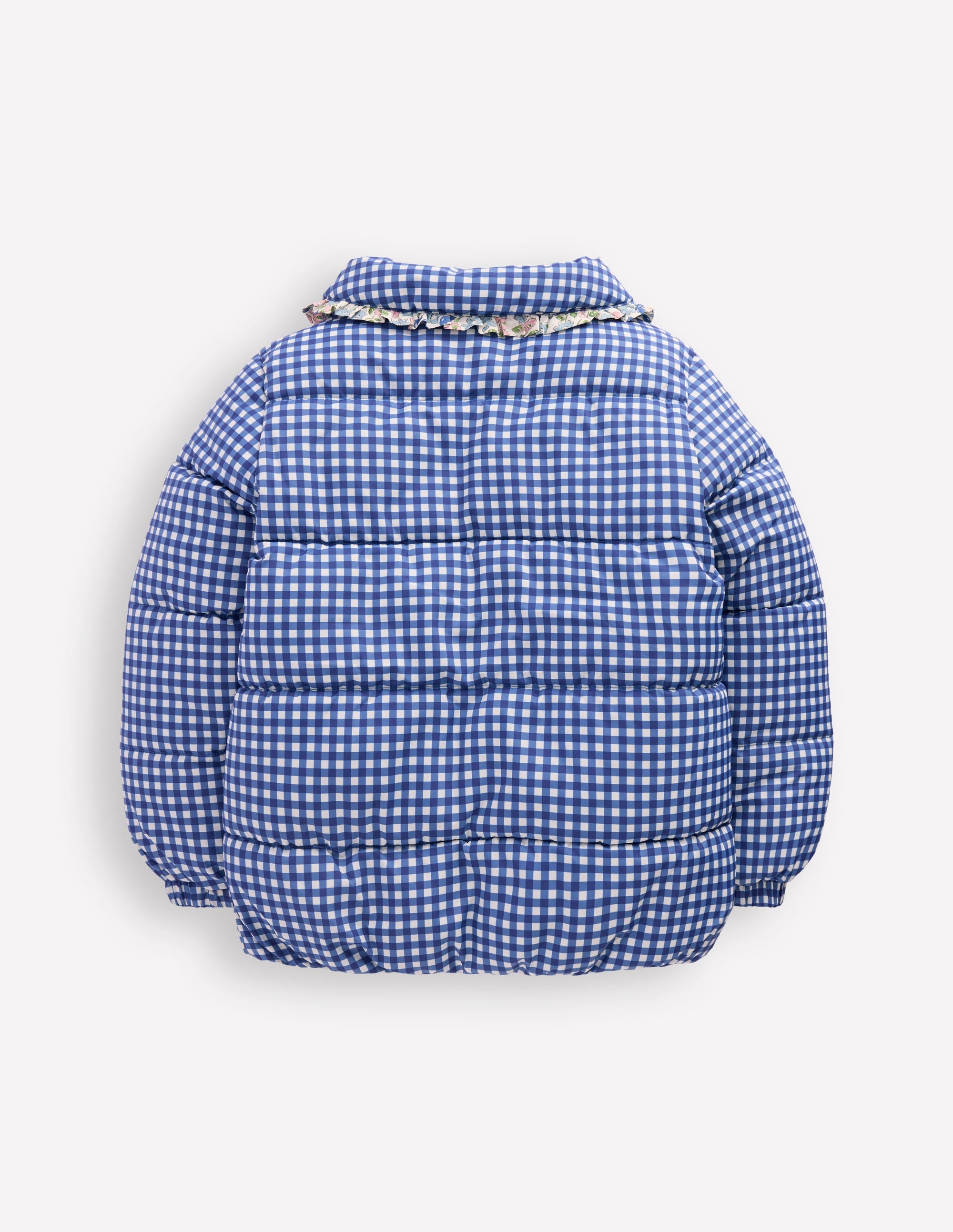 Wattierte Jacke mit Vichykaro-Vichykaro Blumenmuster Mix - Image 6