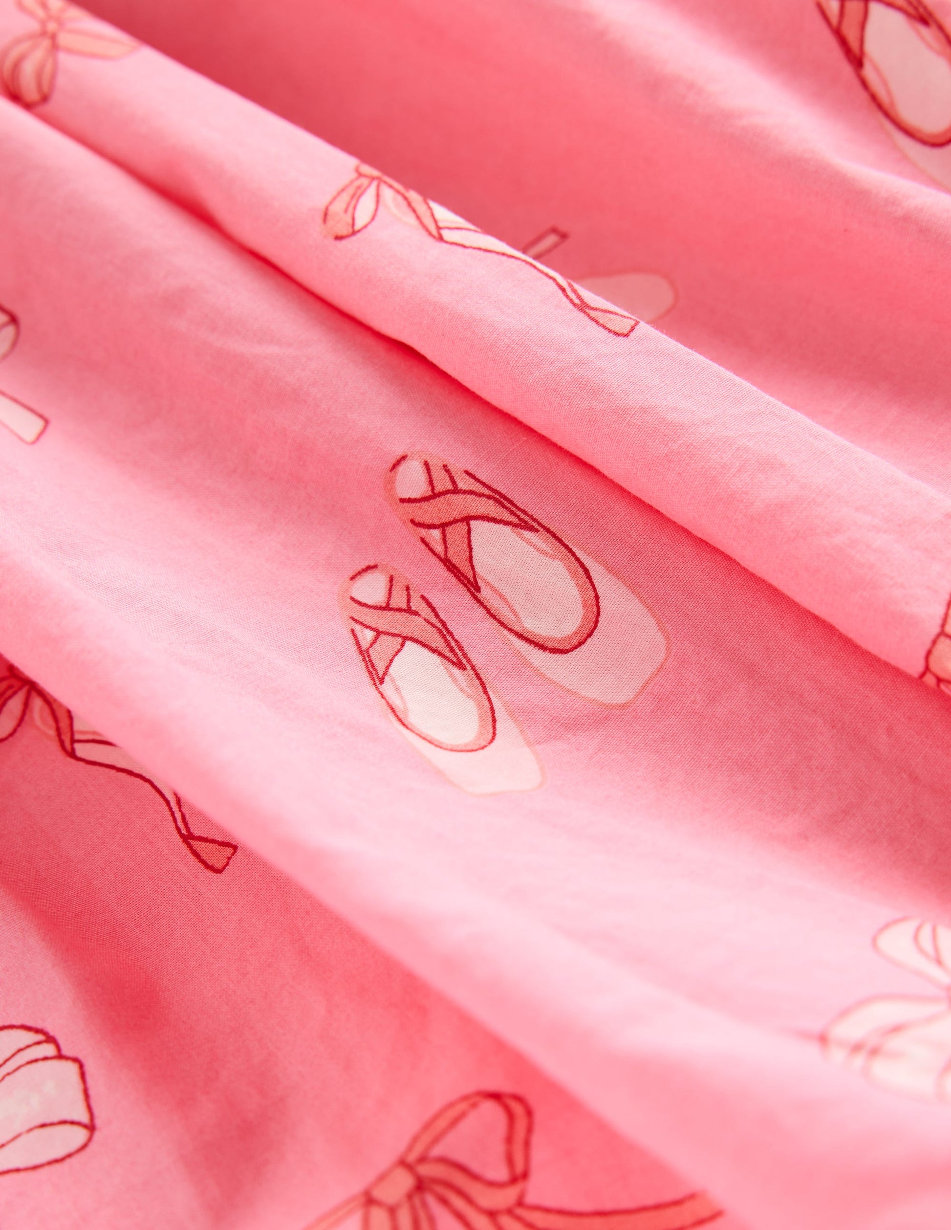 Rippstrick-Kleid mit Ballonsaum-Vintage-Rosa Ballettschuhe-3