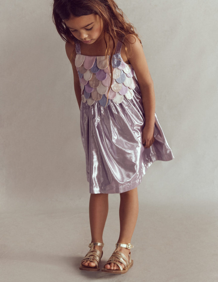 Robe sirène métallisée-Métallisé sirène multi