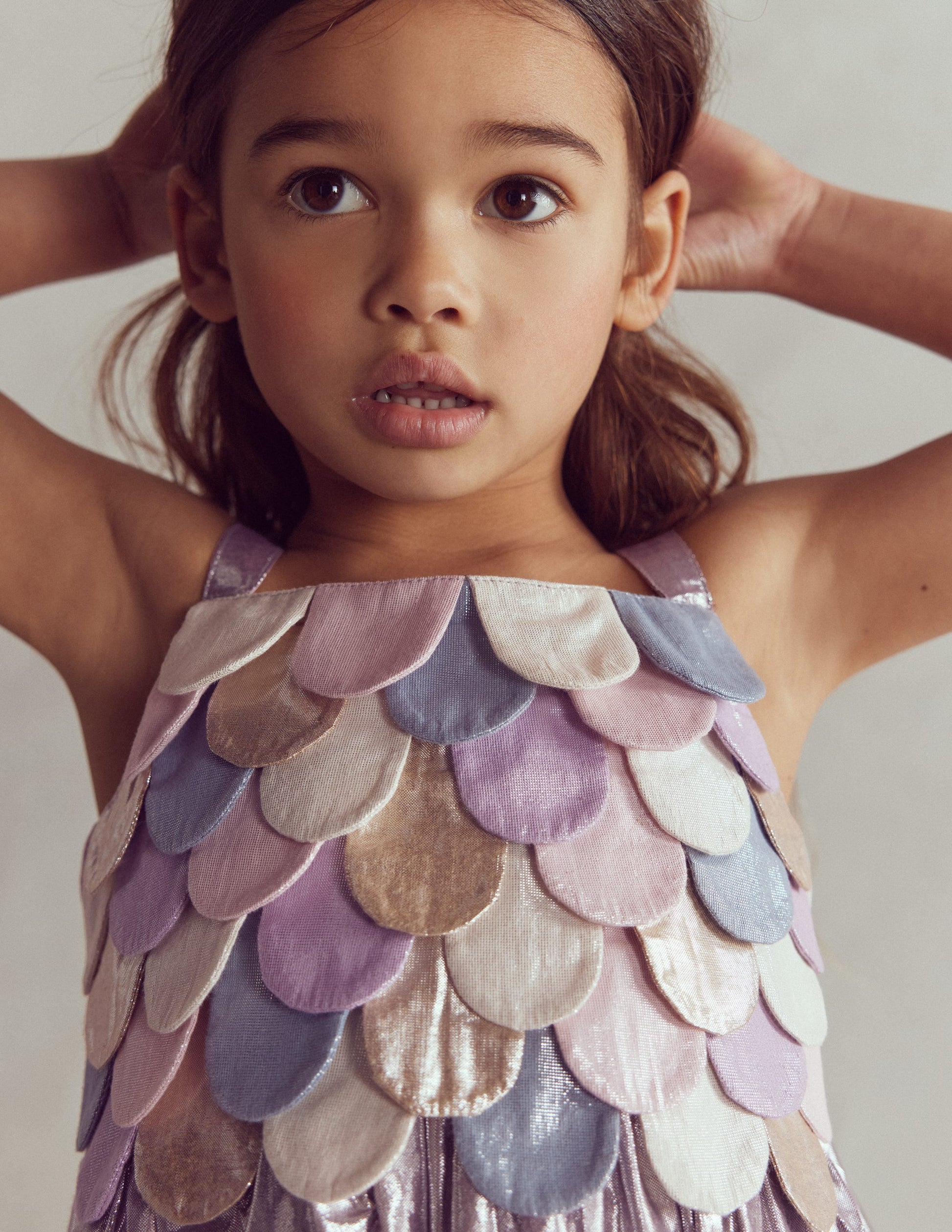 Meerjungfrau-Kleid in Metallic-Optik-Metallic-Bunt Meerjungfrau-2