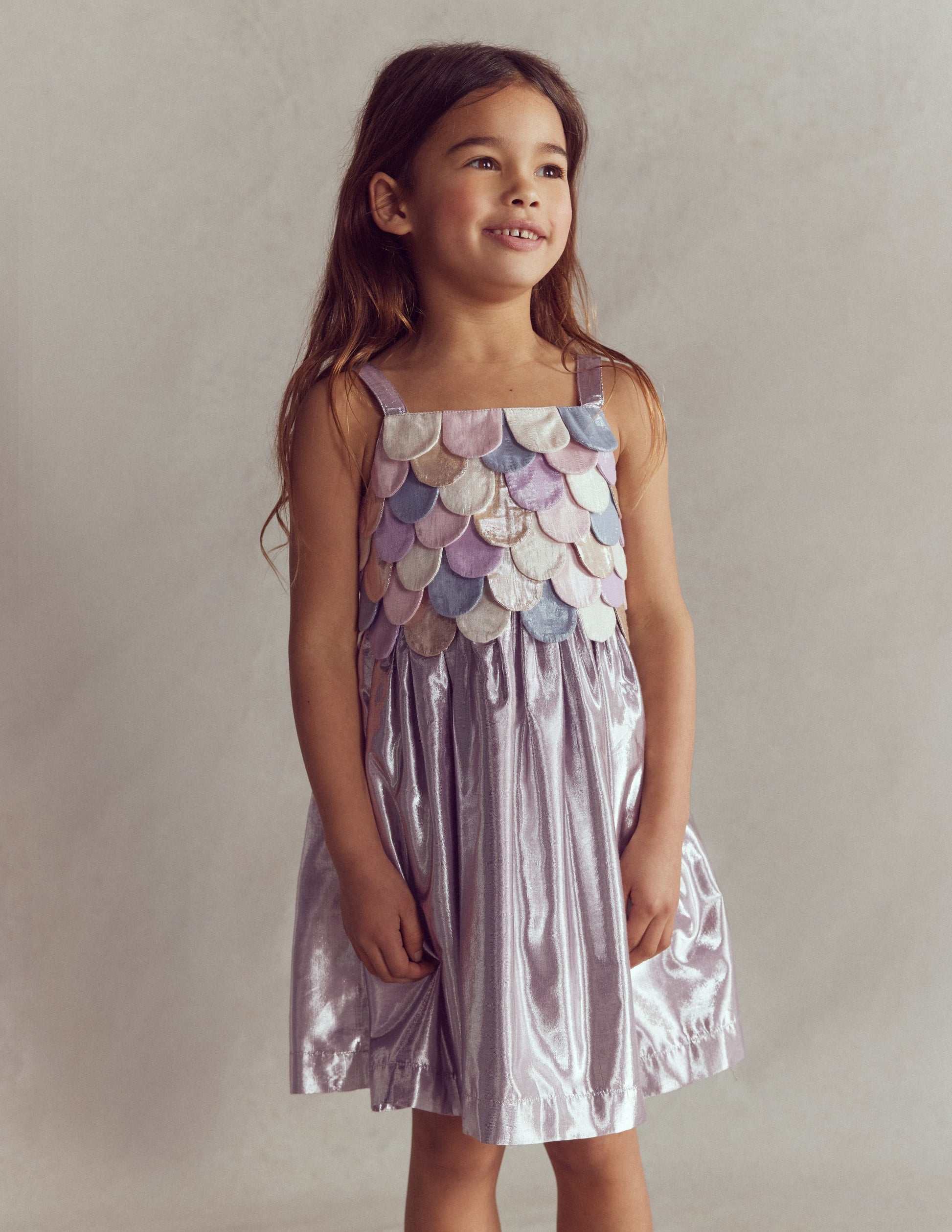 Meerjungfrau-Kleid in Metallic-Optik-Metallic-Bunt Meerjungfrau-3