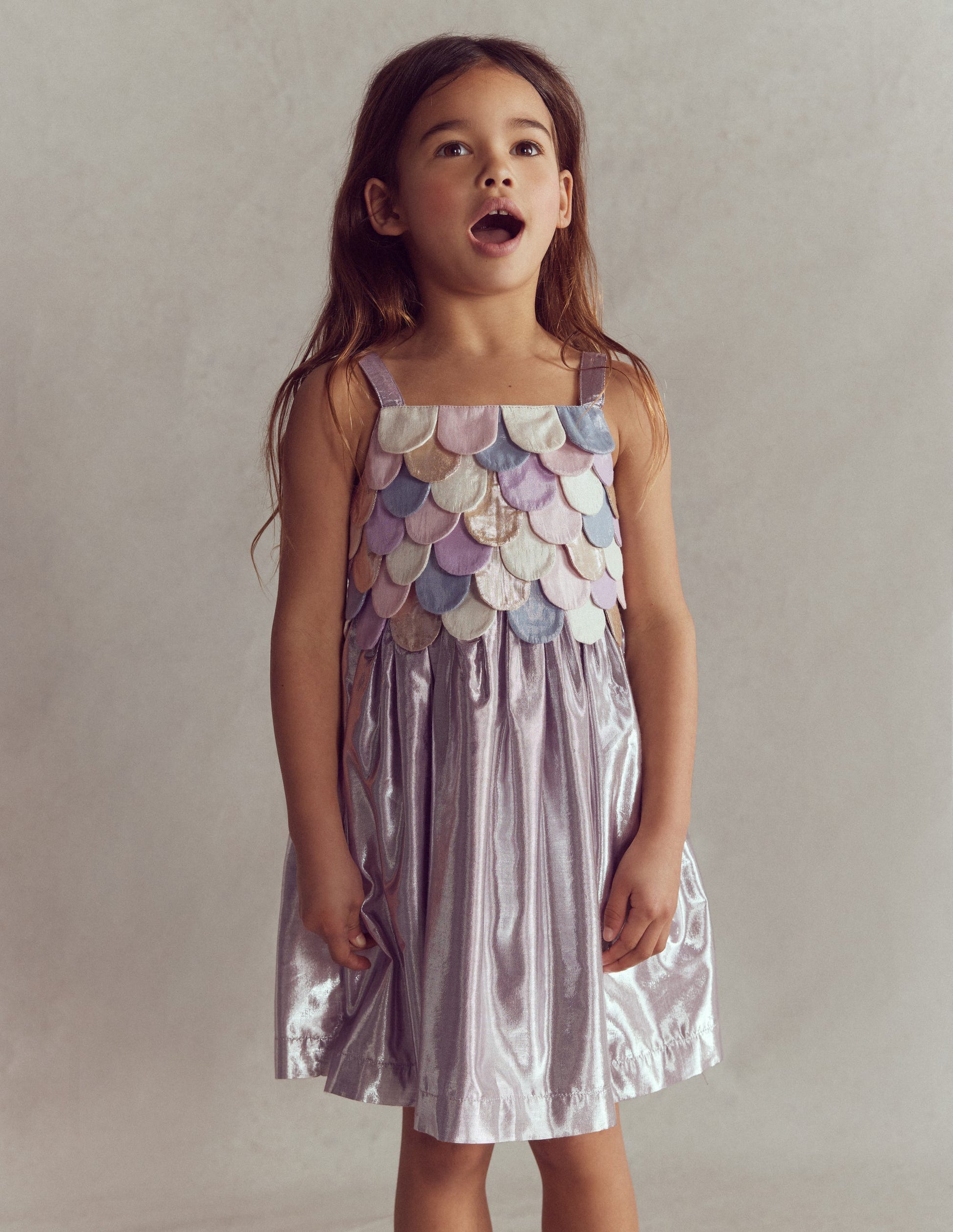 Meerjungfrau-Kleid in Metallic-Optik-Metallic-Bunt Meerjungfrau-5