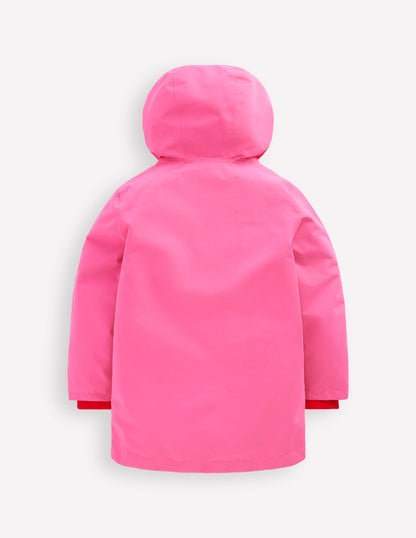 Novelty Waterproof Jacket-Sorbet Pink Monster-2