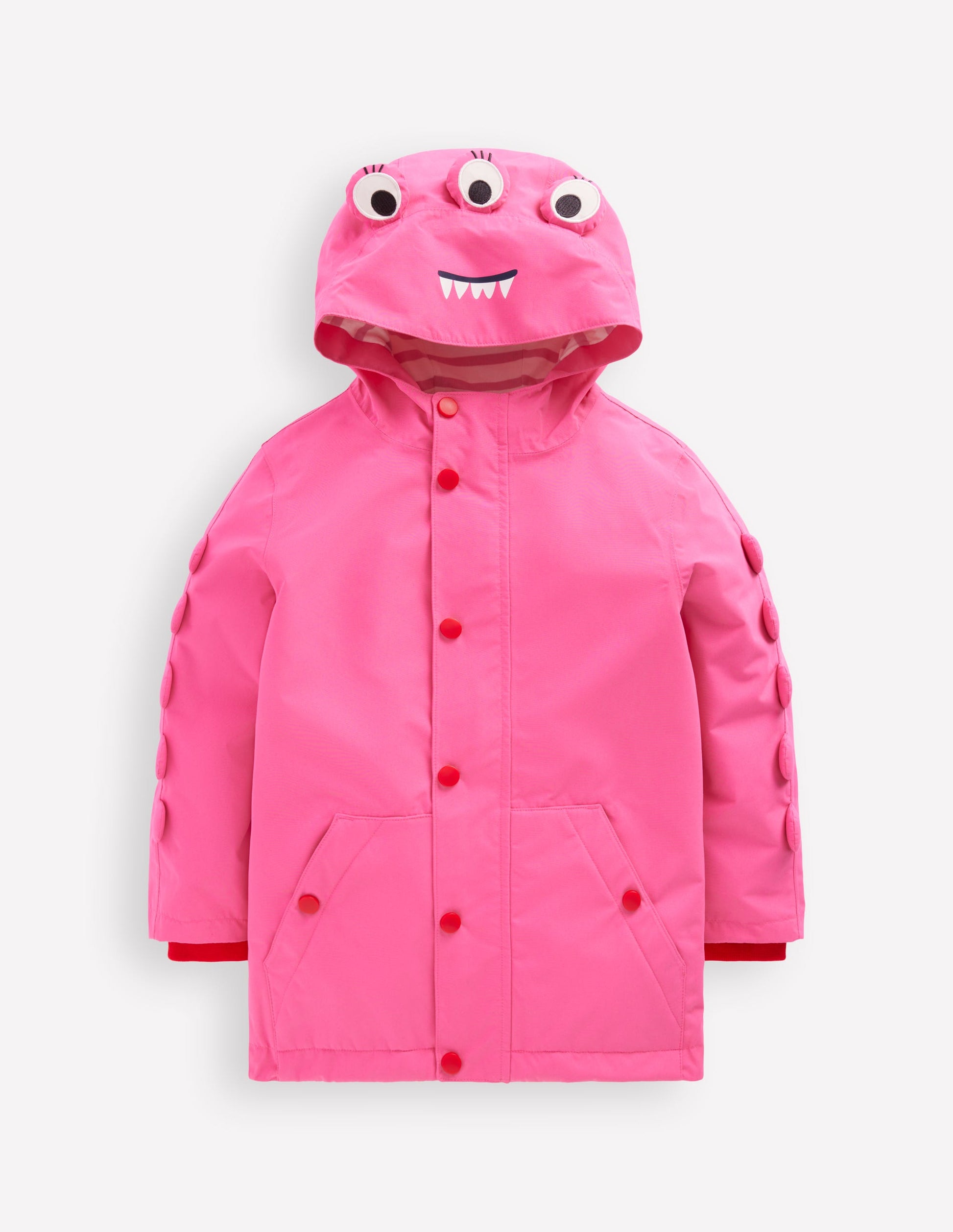 Novelty Waterproof Jacket-Sorbet Pink Monster-1