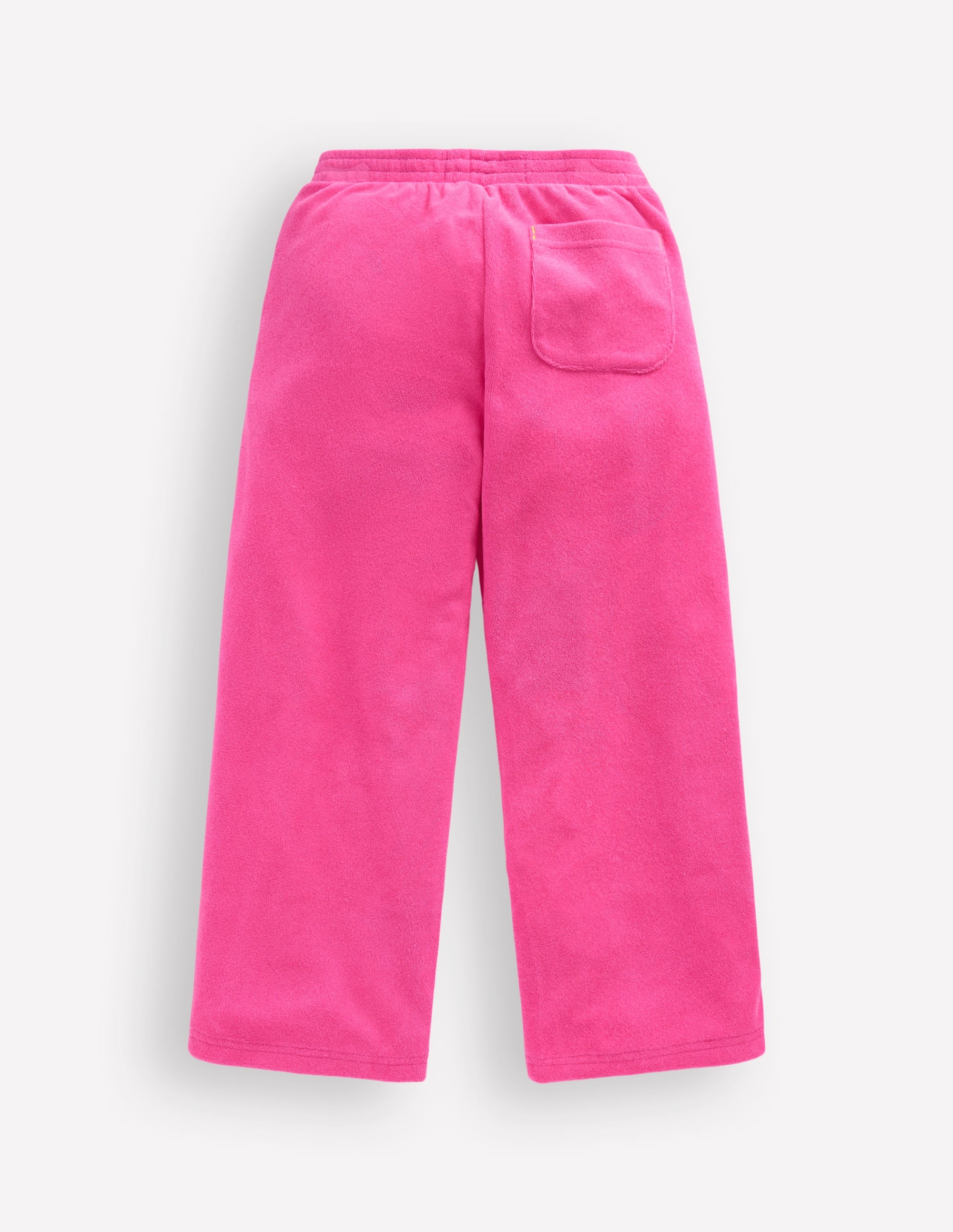 Frottee-Hose mit geradem Bein-Rosa Stickerei - Image 4
