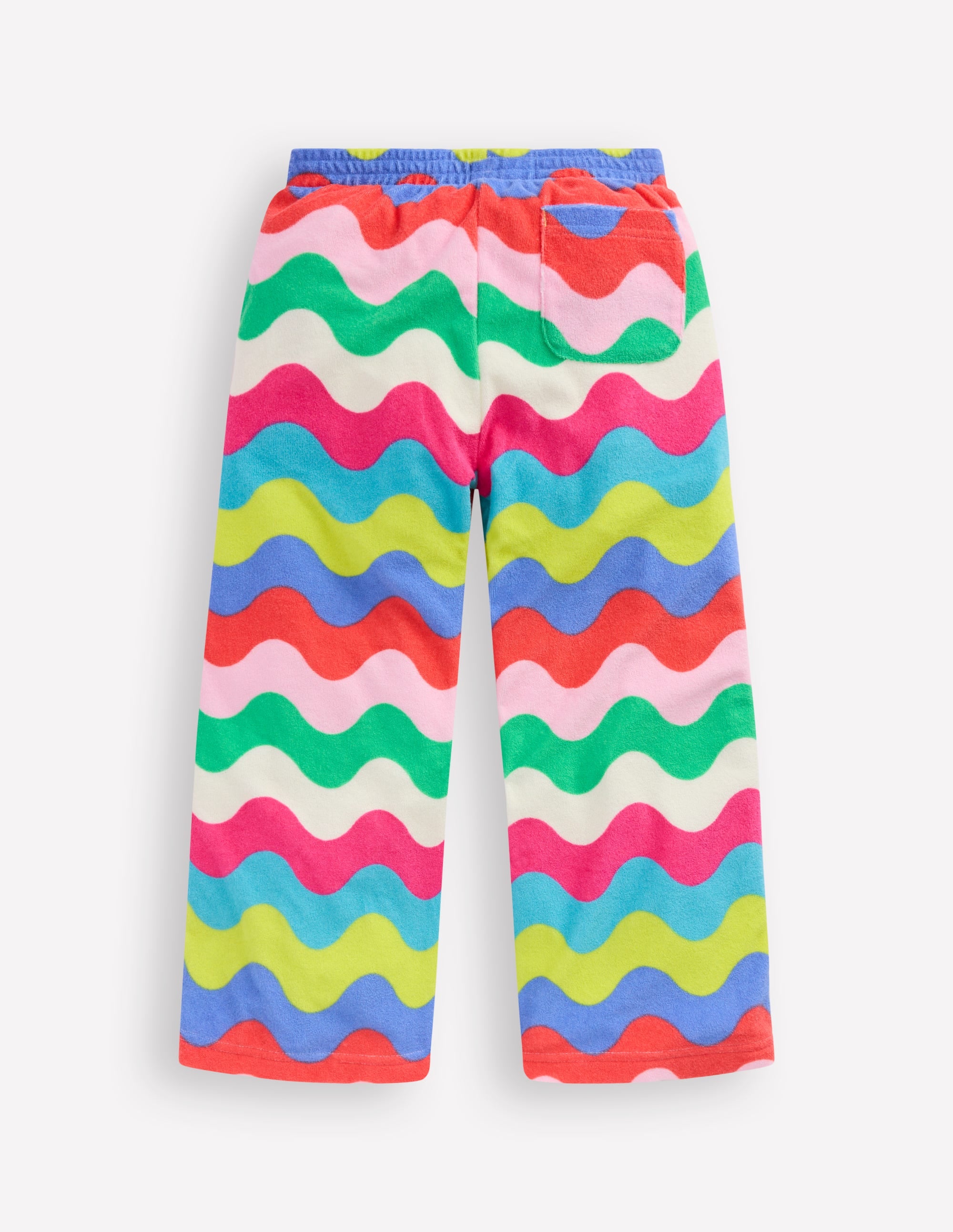 Frottee-Hose mit geradem Bein-Bunt Wellen Streifen - Image 2