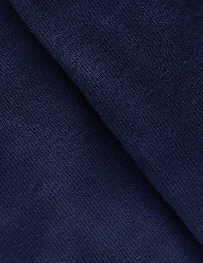 Gerippte, ausgestellte Leggings-Schuluniform-Marineblau-7