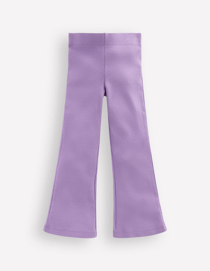Legging côtelé évasé-Lilas