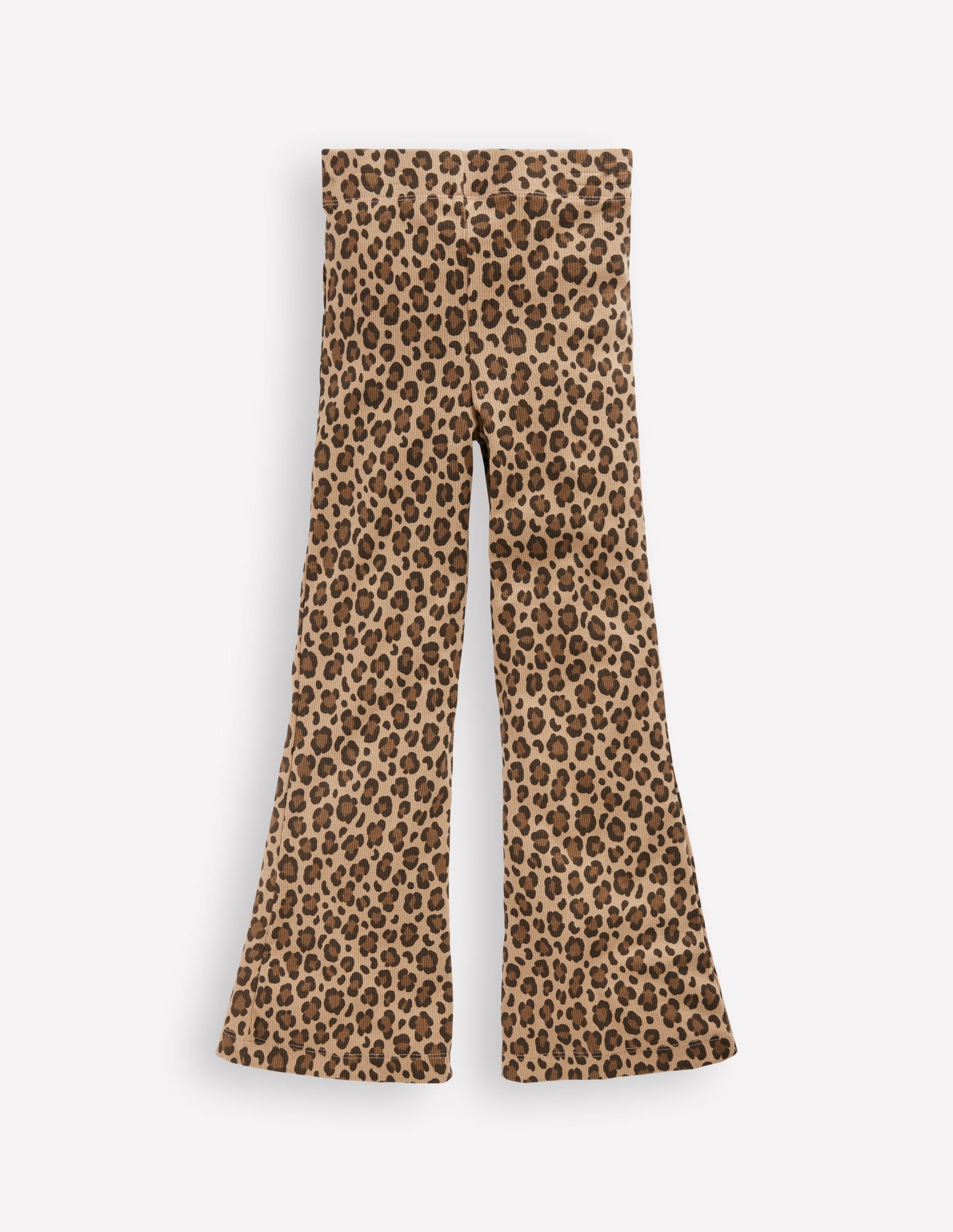 Gerippte, ausgestellte Leggings-Mohair, Leopardenmuster-2