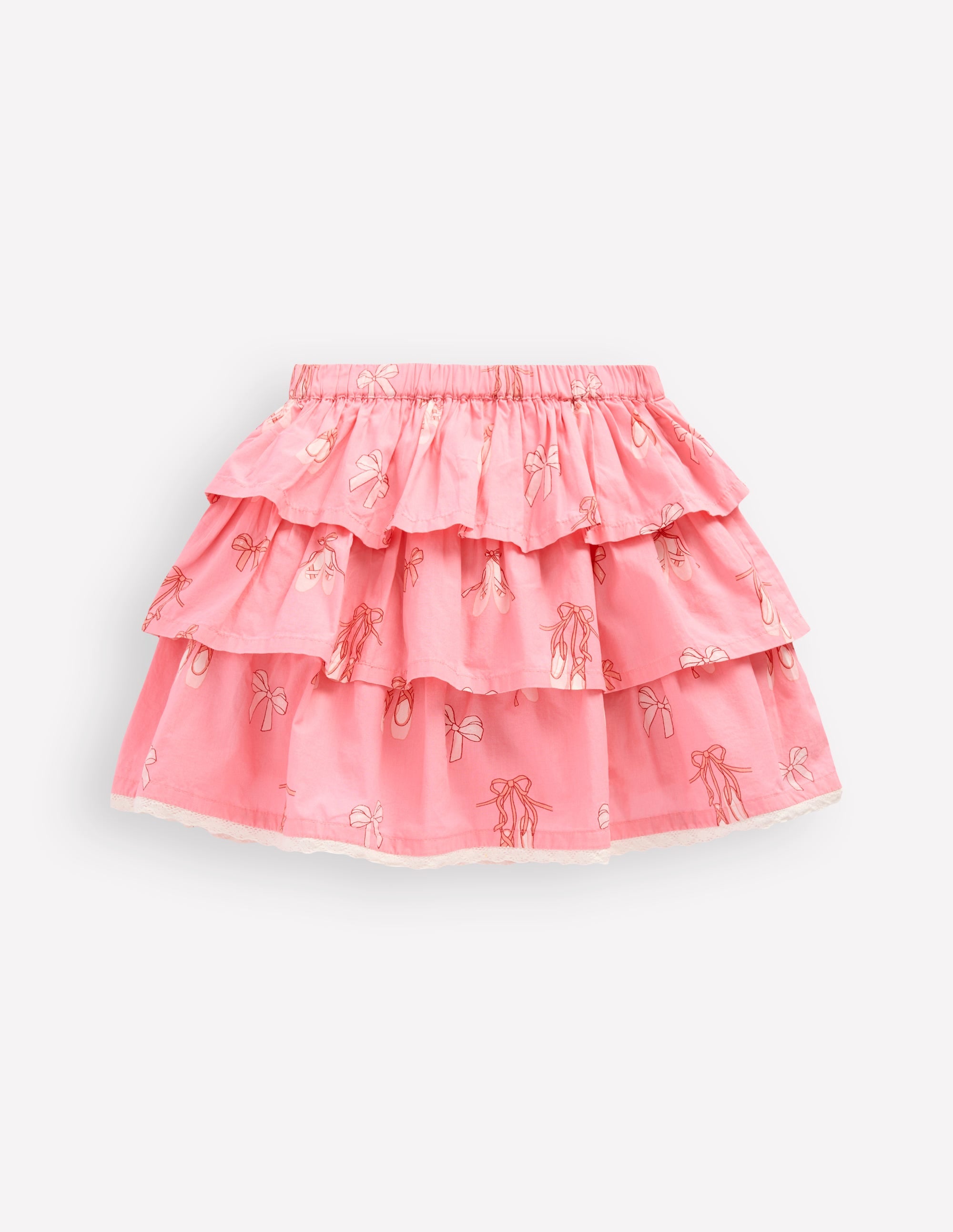 Gerüschter Stufenrock-Pastellrosa Ballettschuhe - Image 2